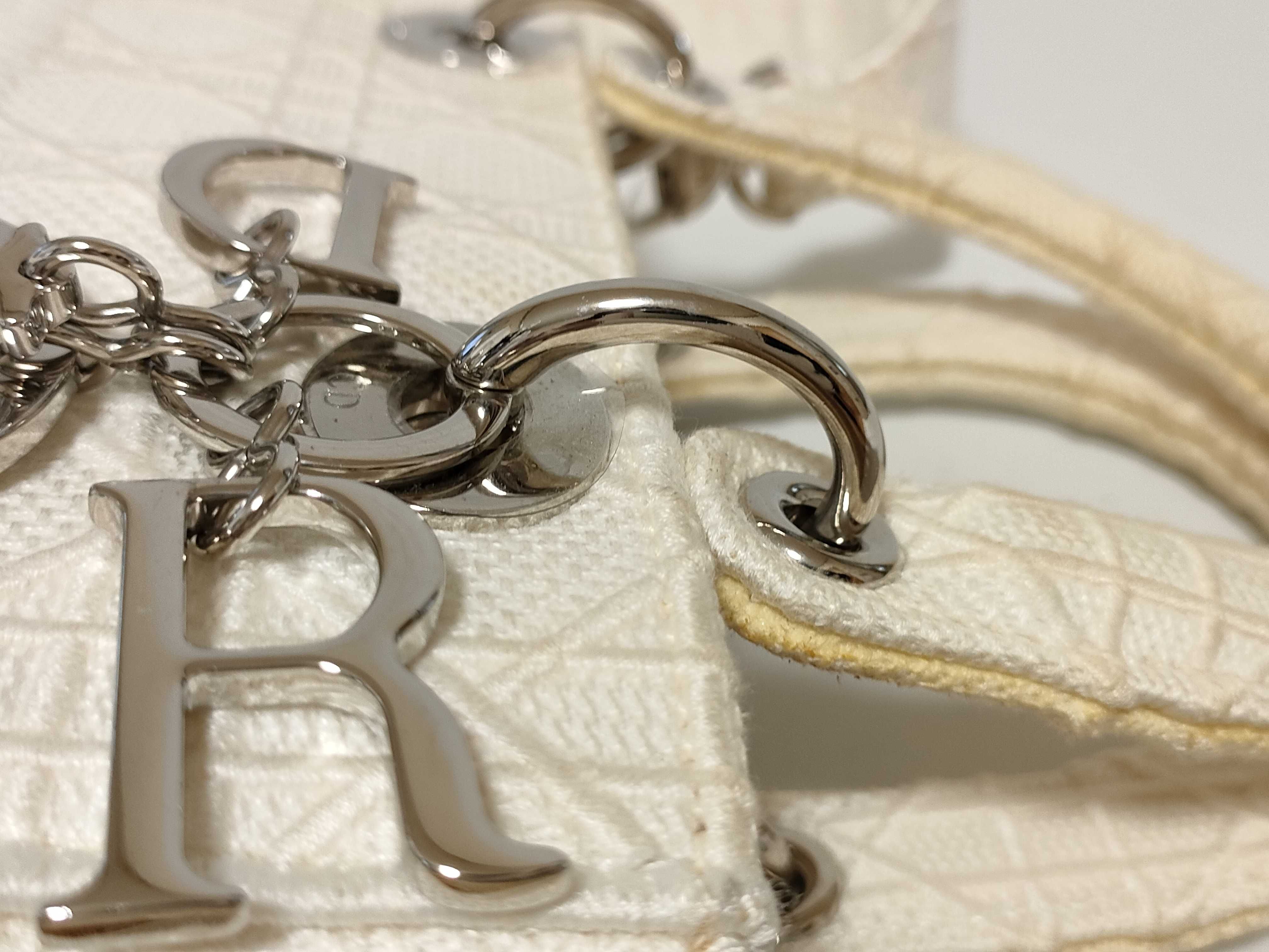 Lady Dior Lady D-Lite Canvas 2-Way Beige Handbag — view 5