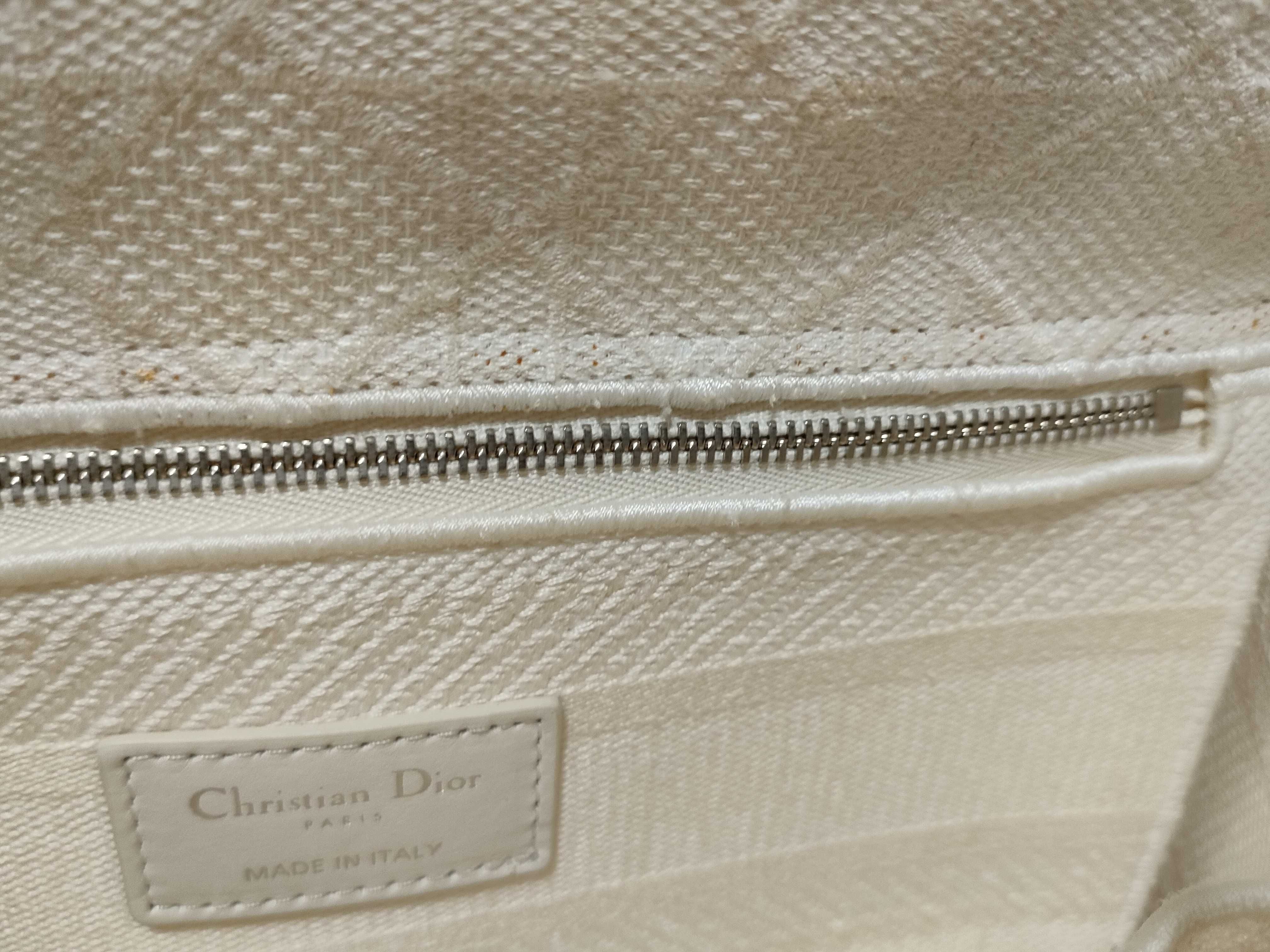 Lady Dior Lady D-Lite Canvas 2-Way Beige Handbag — view 6