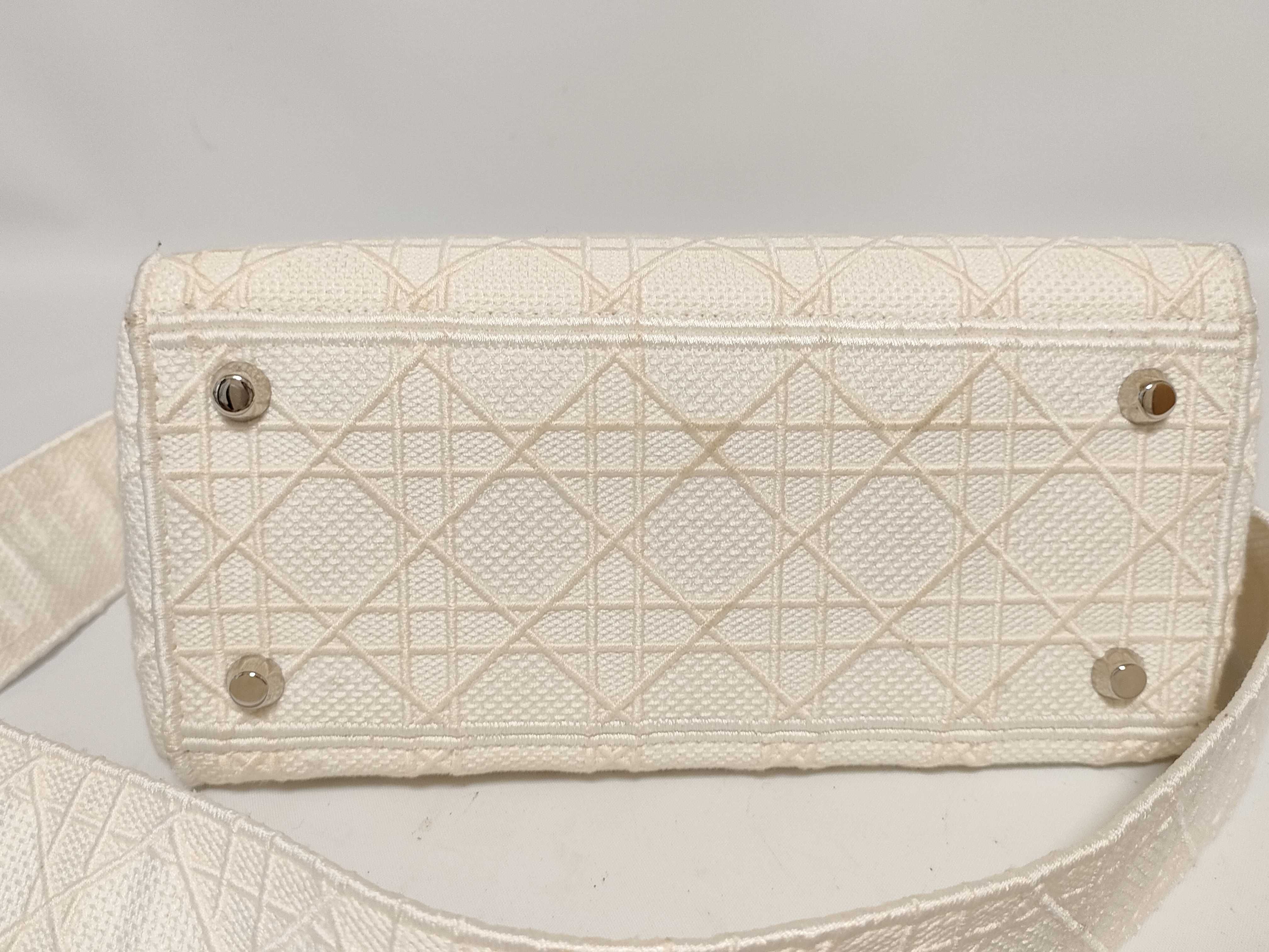 Lady Dior Lady D-Lite Canvas 2-Way Beige Handbag — view 8