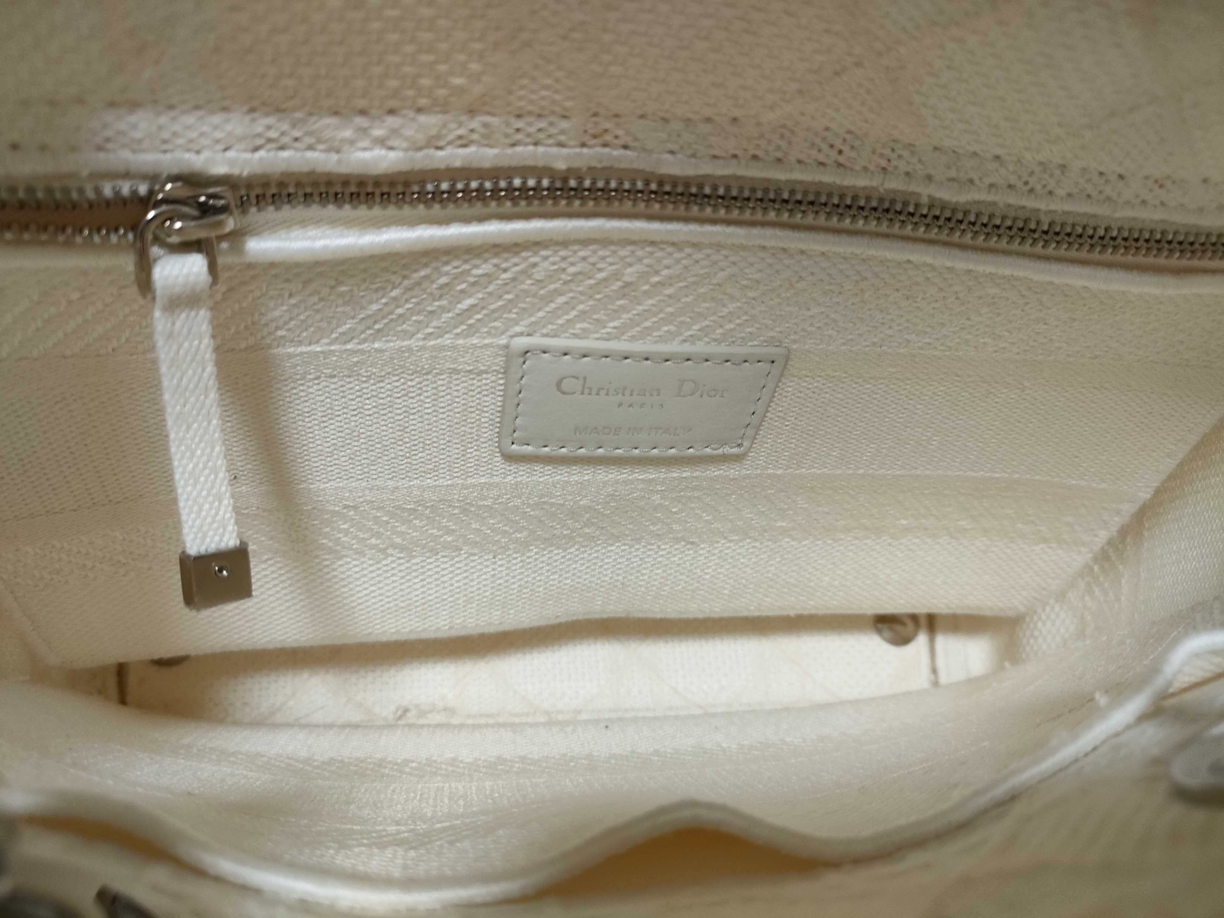 Lady Dior Lady D-Lite Canvas 2-Way Beige Handbag — view 10