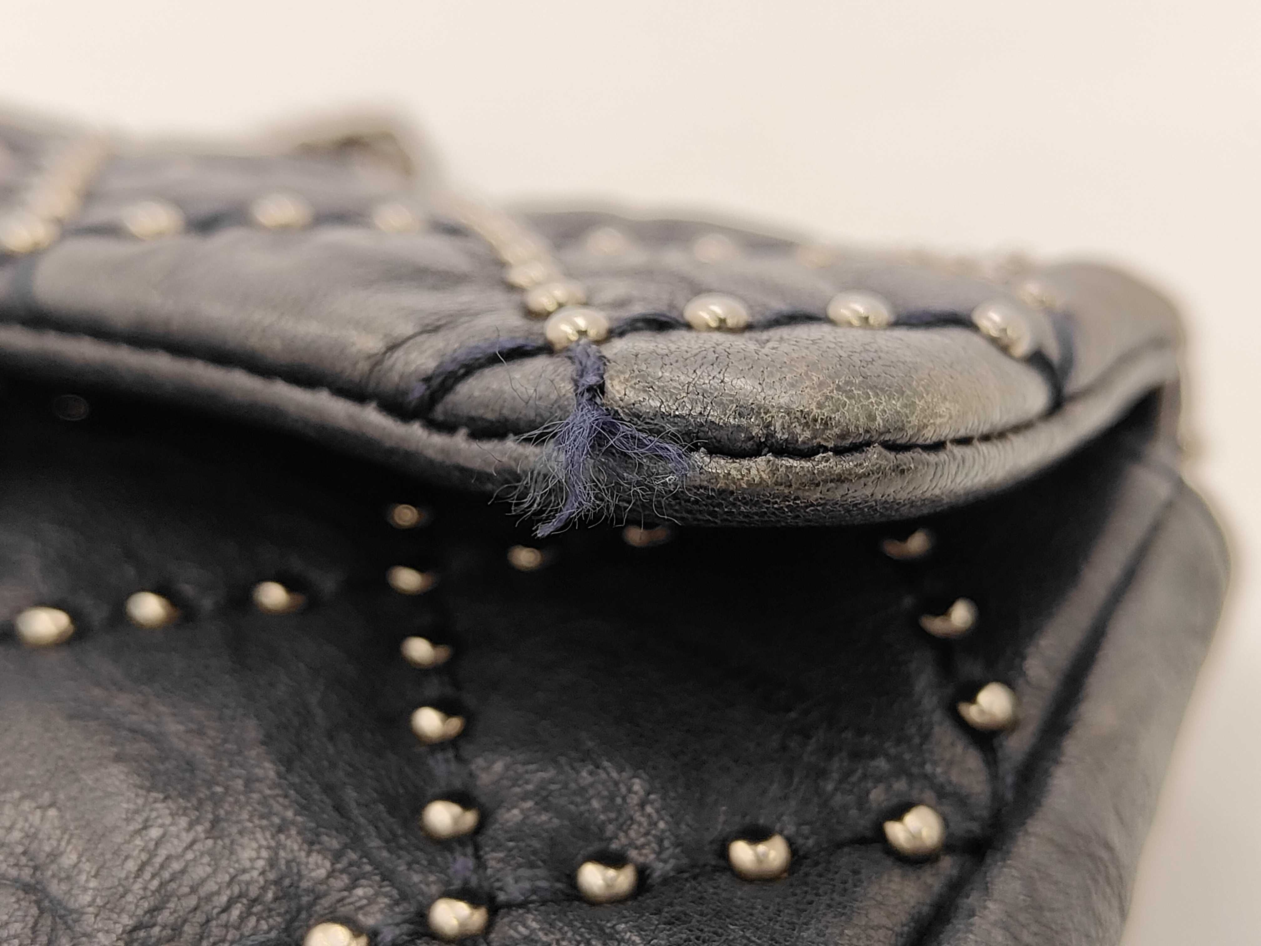 Matelassé 20 Studded Double Flap Double Chain Shoulder Bag, Black with Gunmetal Hardware, with original seal, serial number 19 series. — view 6