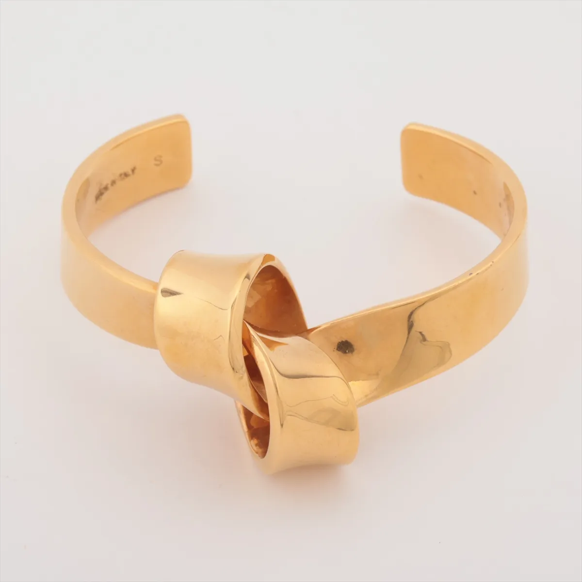 Knot Bangle, Size S, GP Gold. Shows signs of wear,