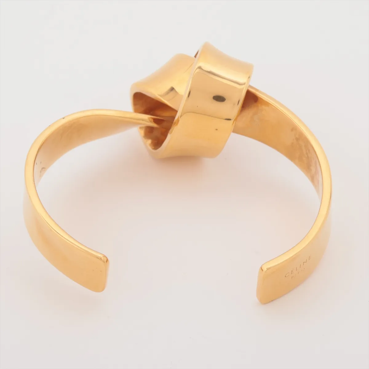 Knot Bangle, Size S, GP Gold. Shows signs of wear, — view 2