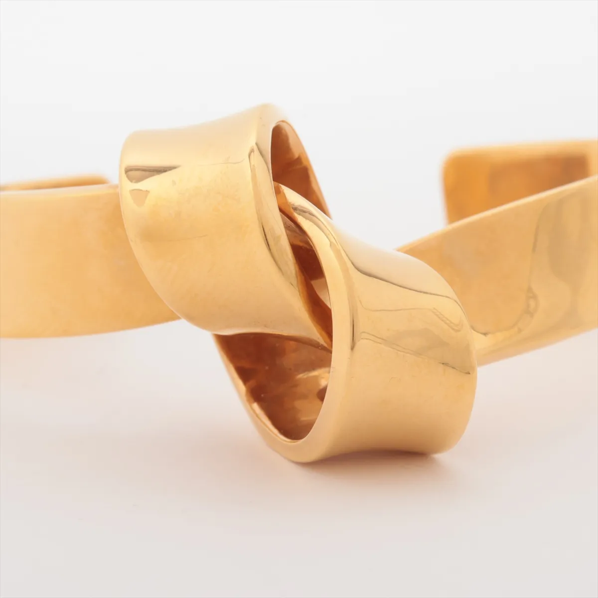 Knot Bangle, Size S, GP Gold. Shows signs of wear, — view 3