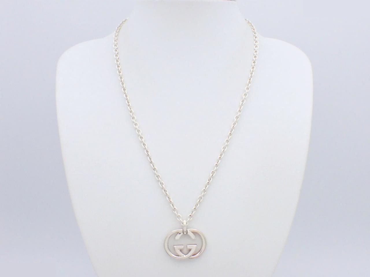Interlocking Necklace, Silver, Ag925/24.7g — view 3