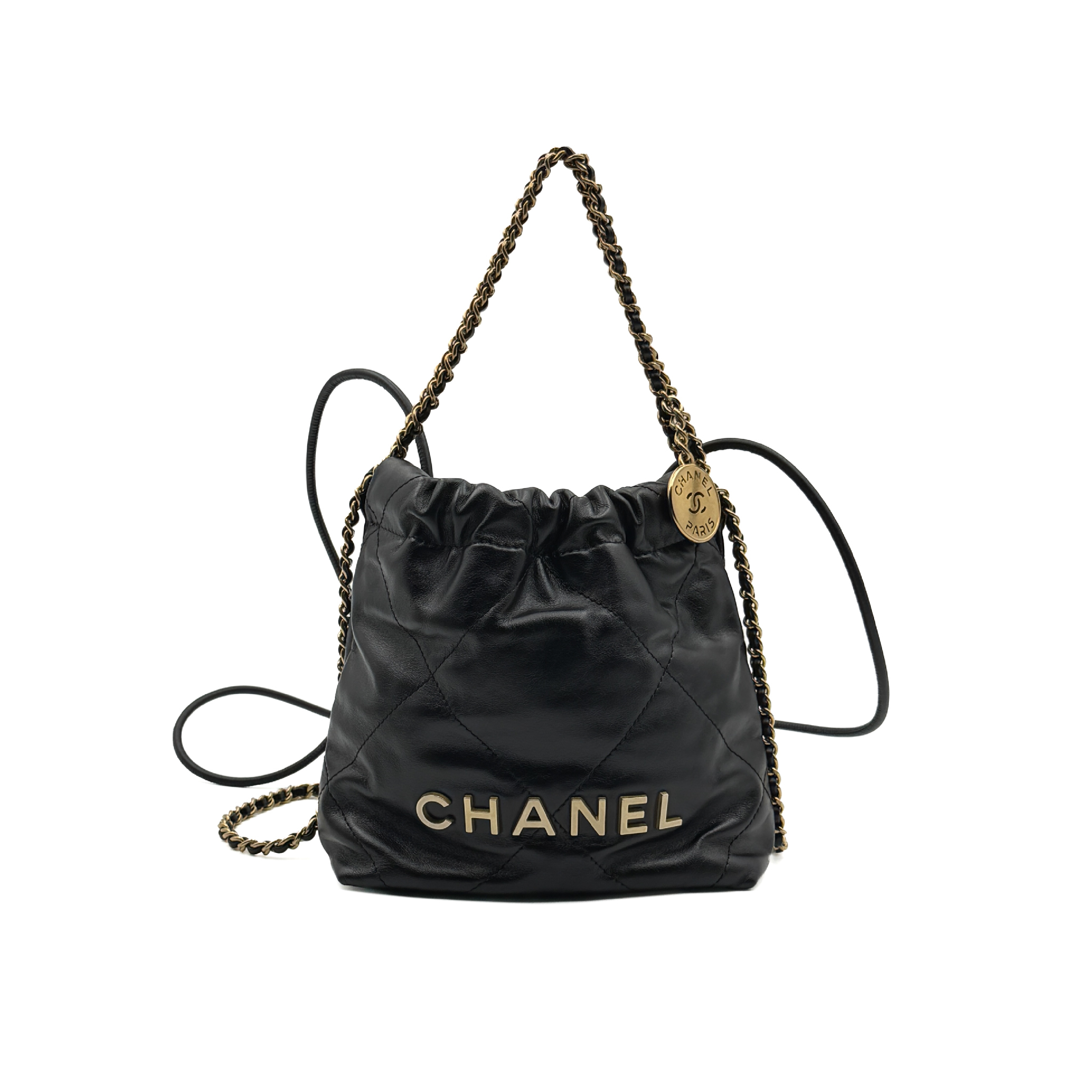 22 Mini Random Black Gold Hardware Shoulder Bag — view 2