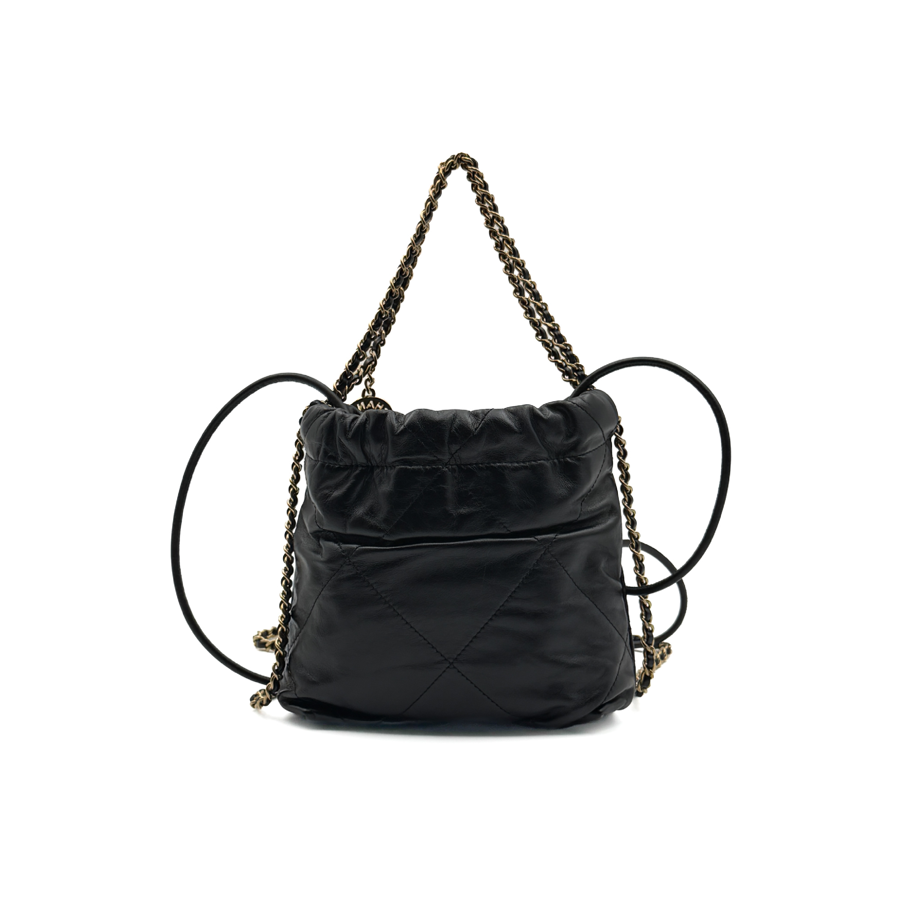 22 Mini Random Black Gold Hardware Shoulder Bag — view 3