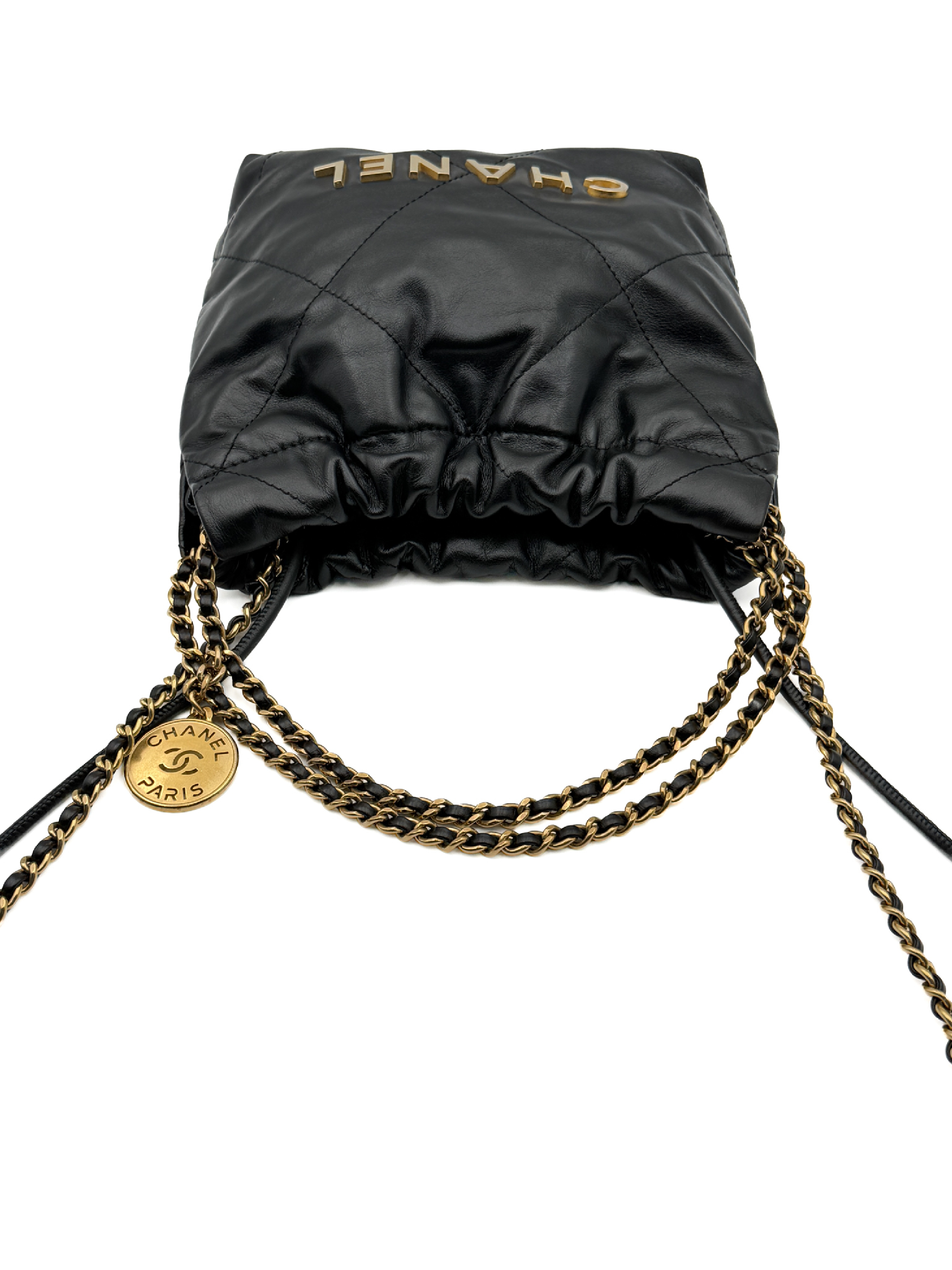 22 Mini Random Black Gold Hardware Shoulder Bag — view 6
