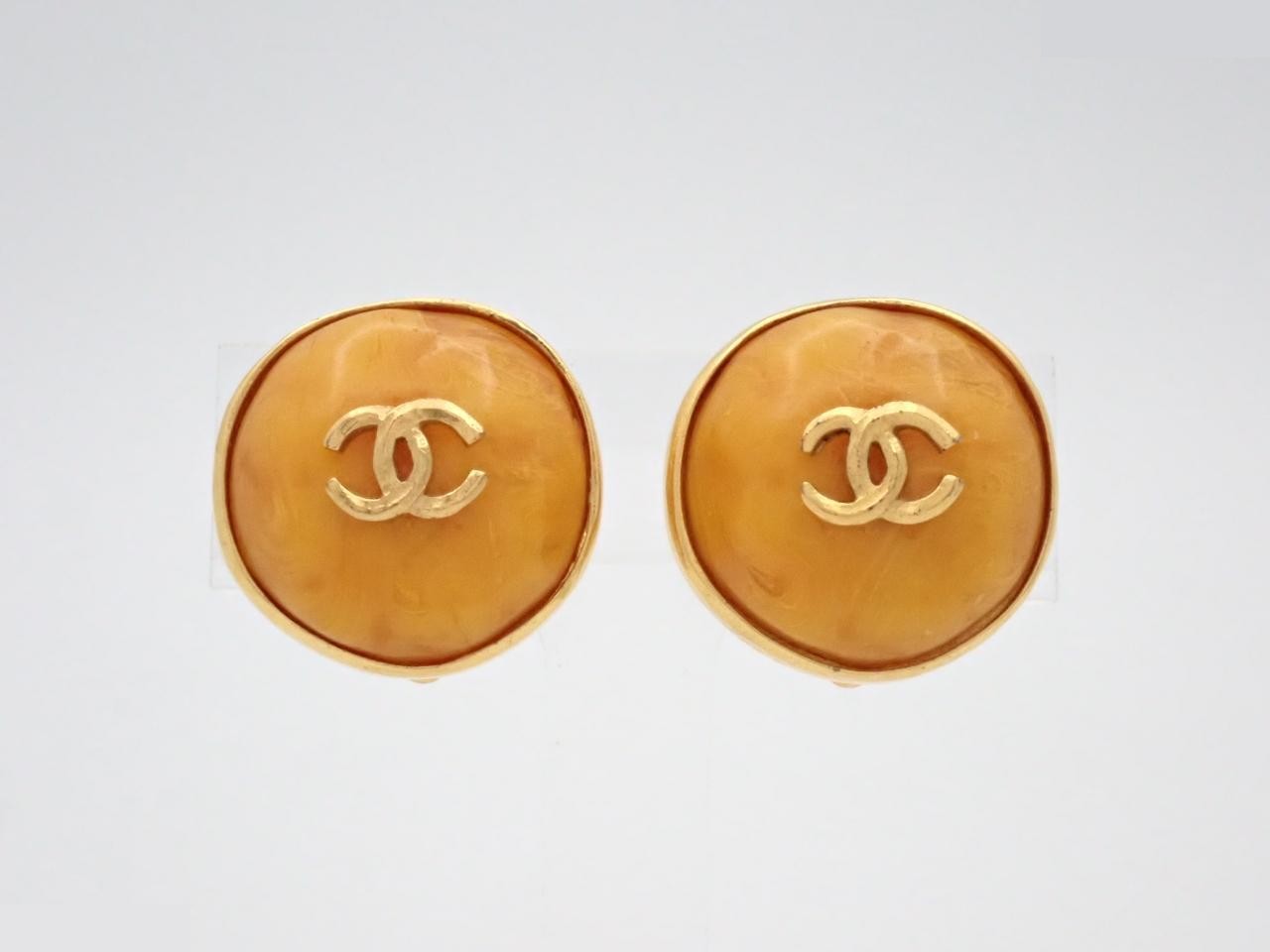 Coco Mark Gold Earrings 98P