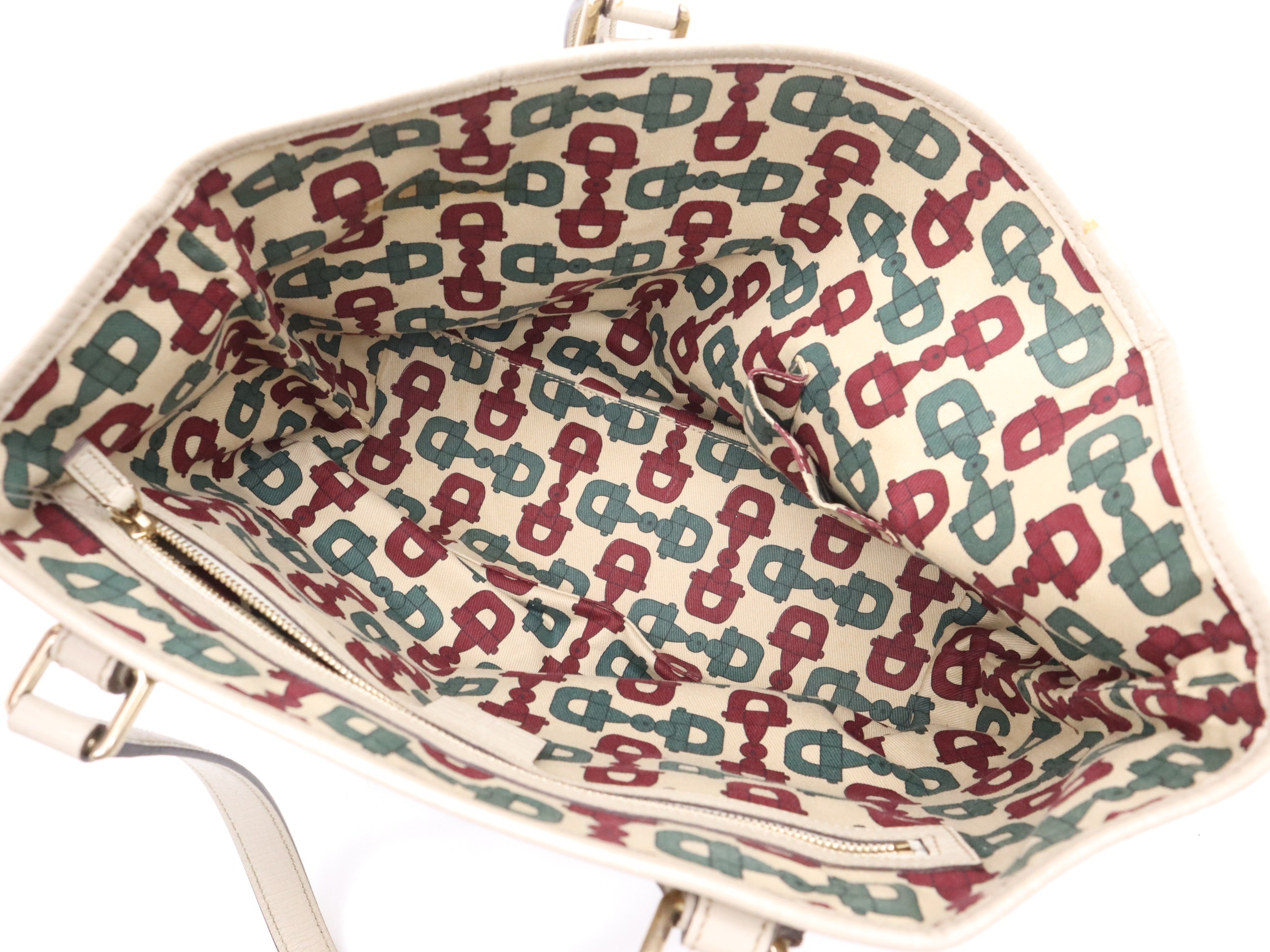 GG Canvas Sherry Line Tote Bag - Beige/White — view 7