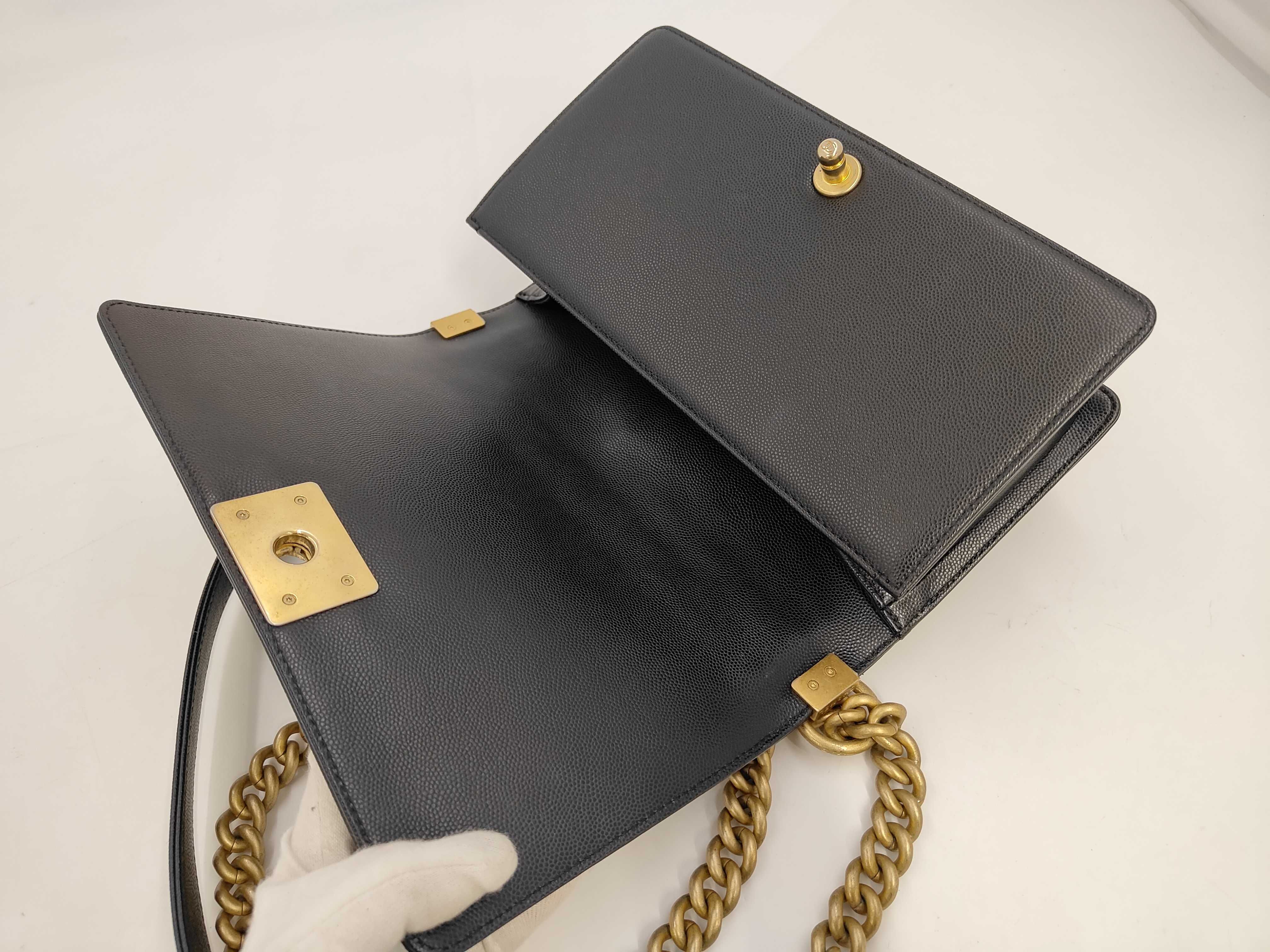 Caviar Boy Chanel Matelassé Shoulder Bag — view 8