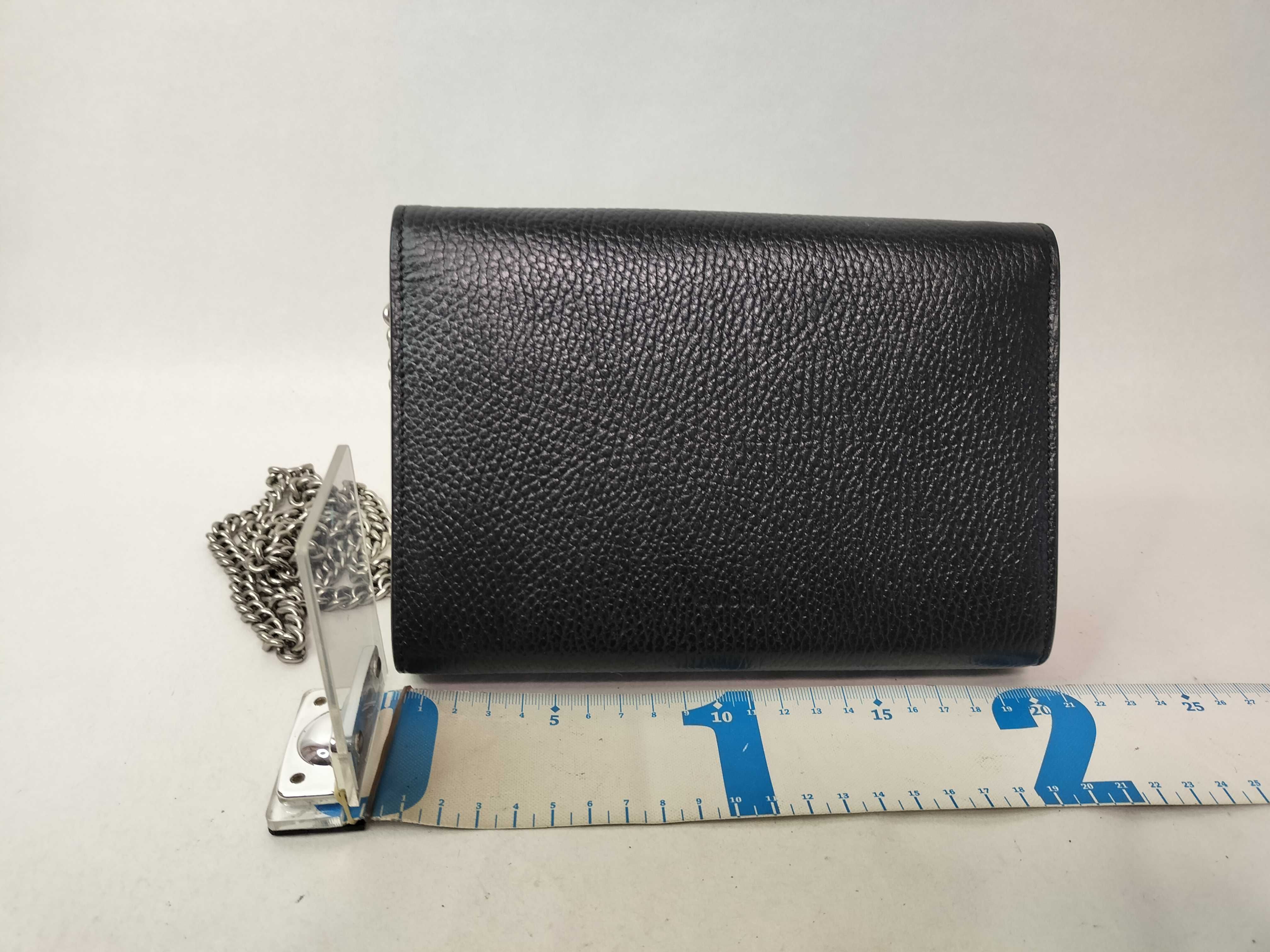 Dionysus Chain Shoulder Bag, Mini Bag, Crossbody Bag, Leather, Black, Silver Hardware, Clutch Bag — view 2