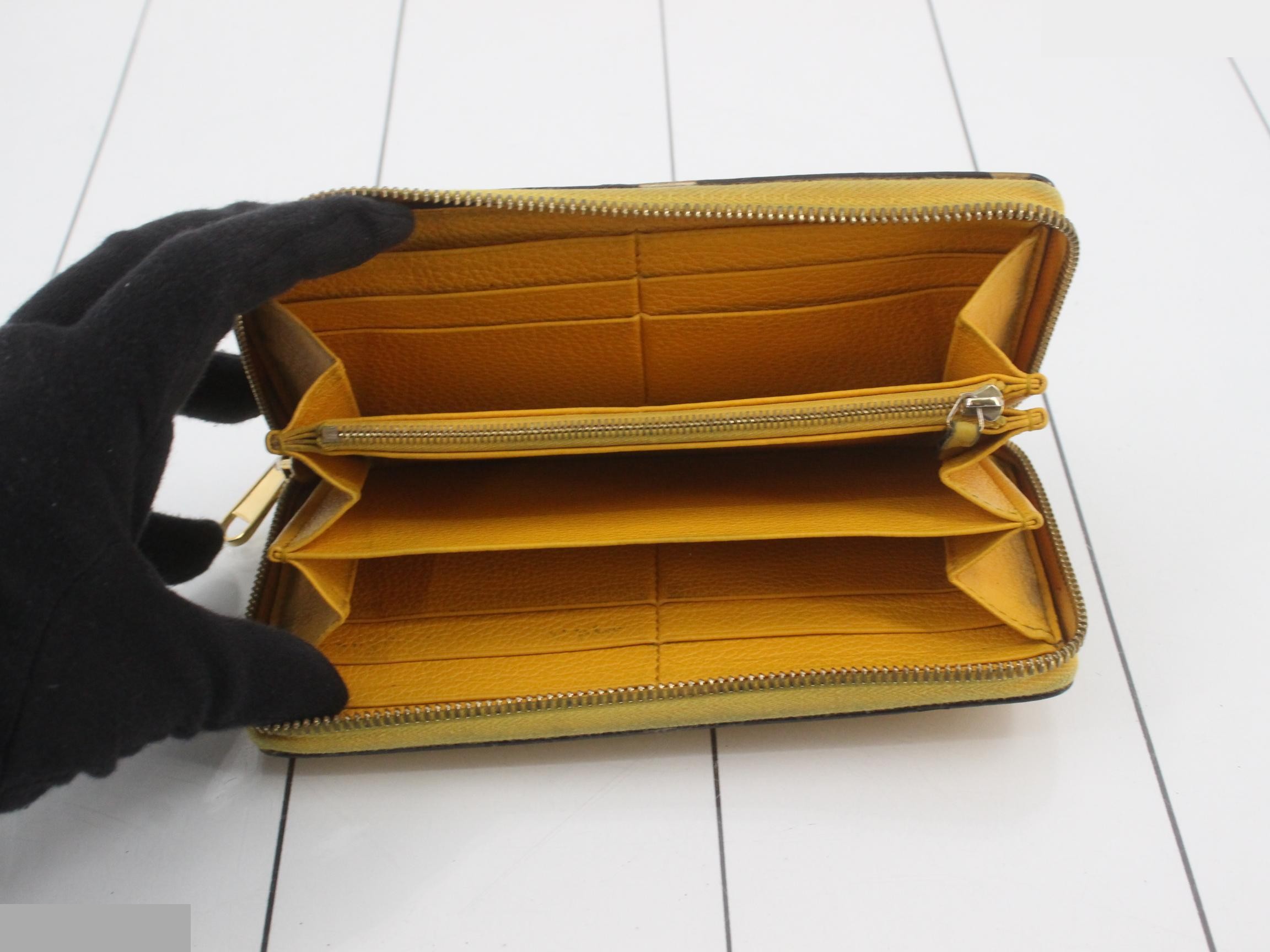 Wallet, logo, leather, yellow — view 4