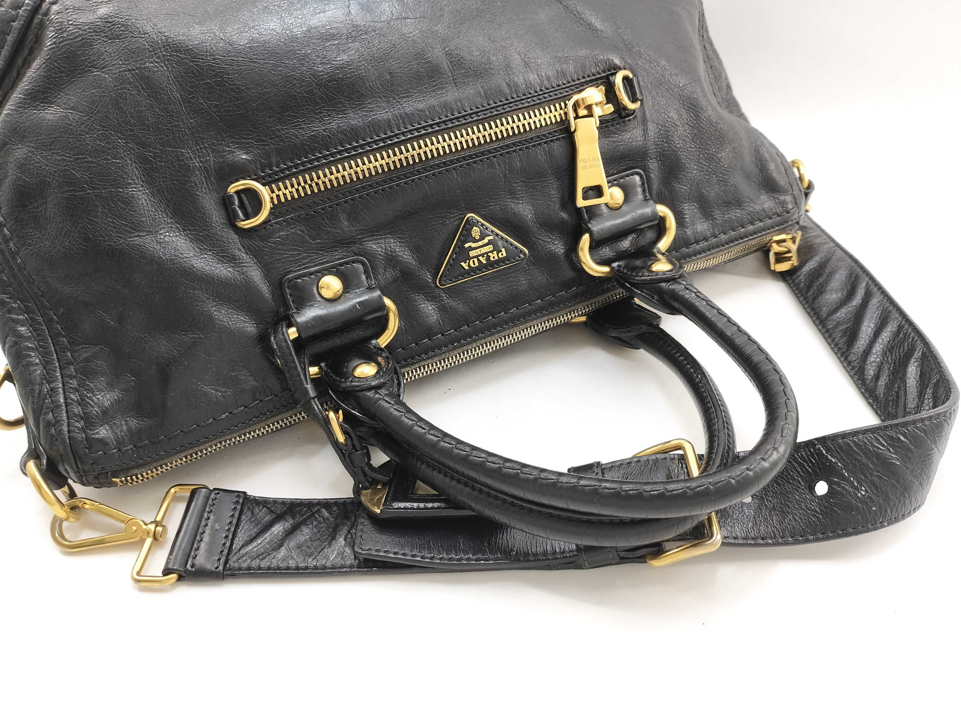 2-way handbag, leather, triangular plate handbag — view 11