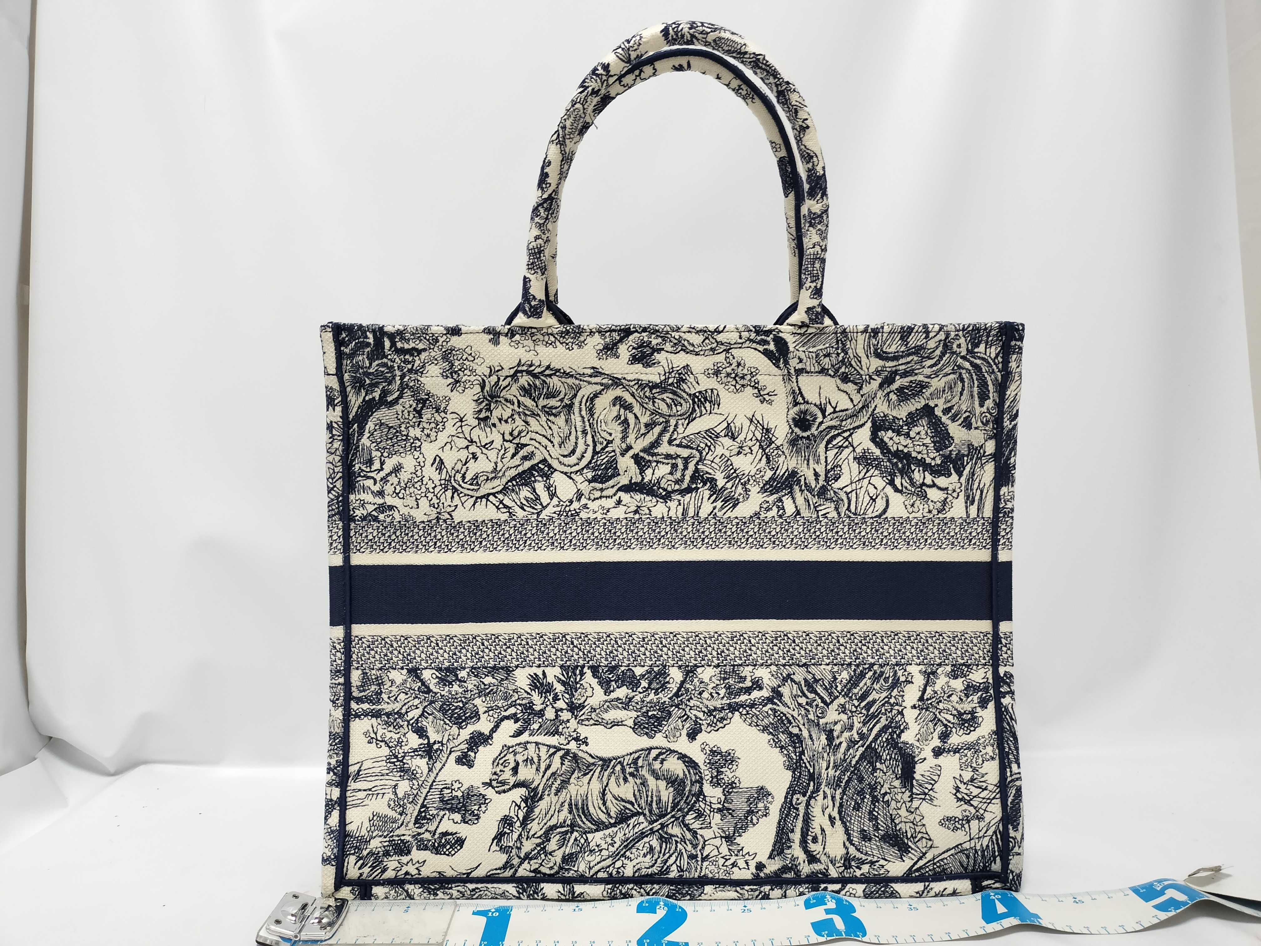 C. Book Tote Large Navy Tote Bag — view 2
