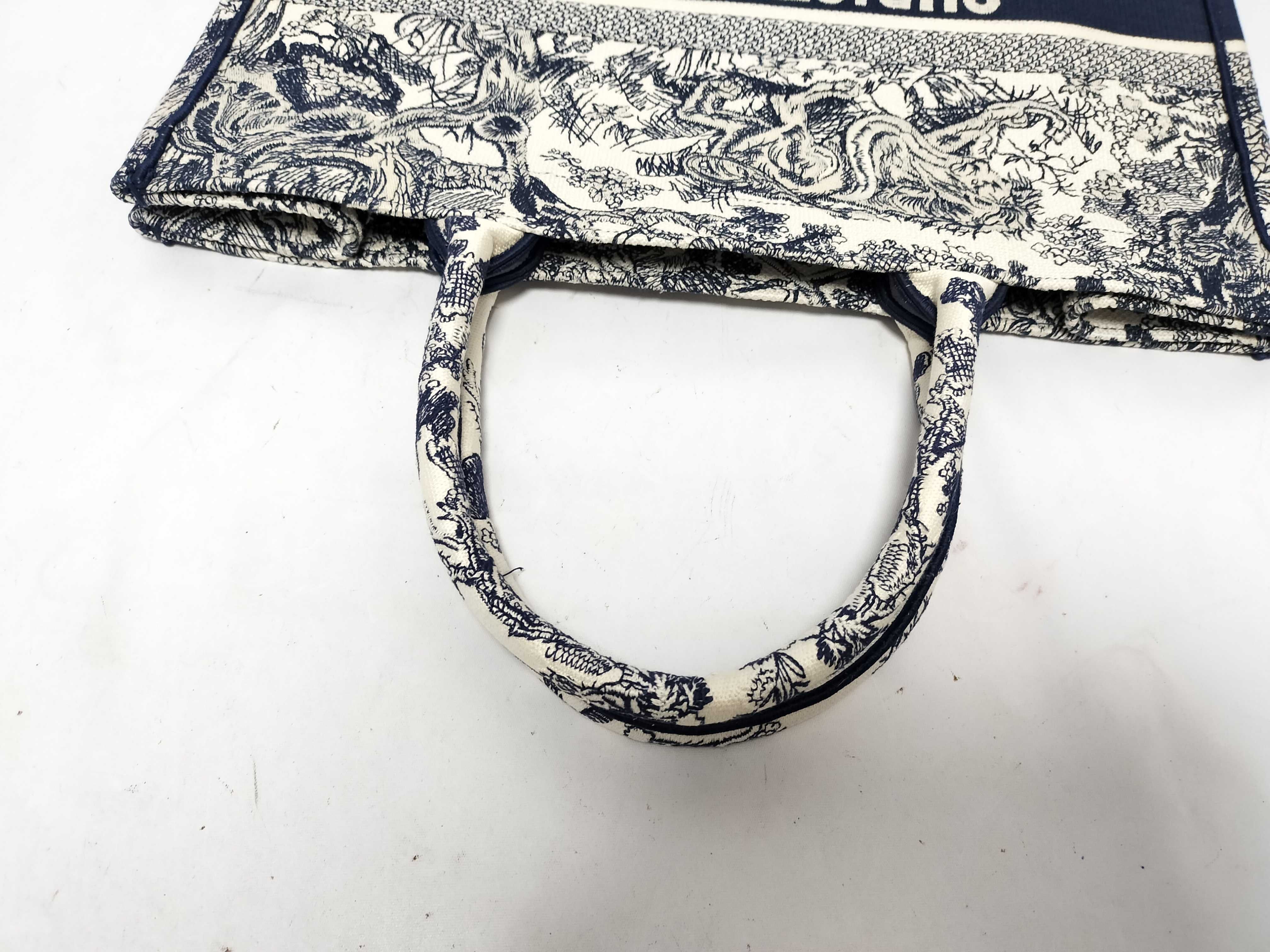 C. Book Tote Large Navy Tote Bag — view 3