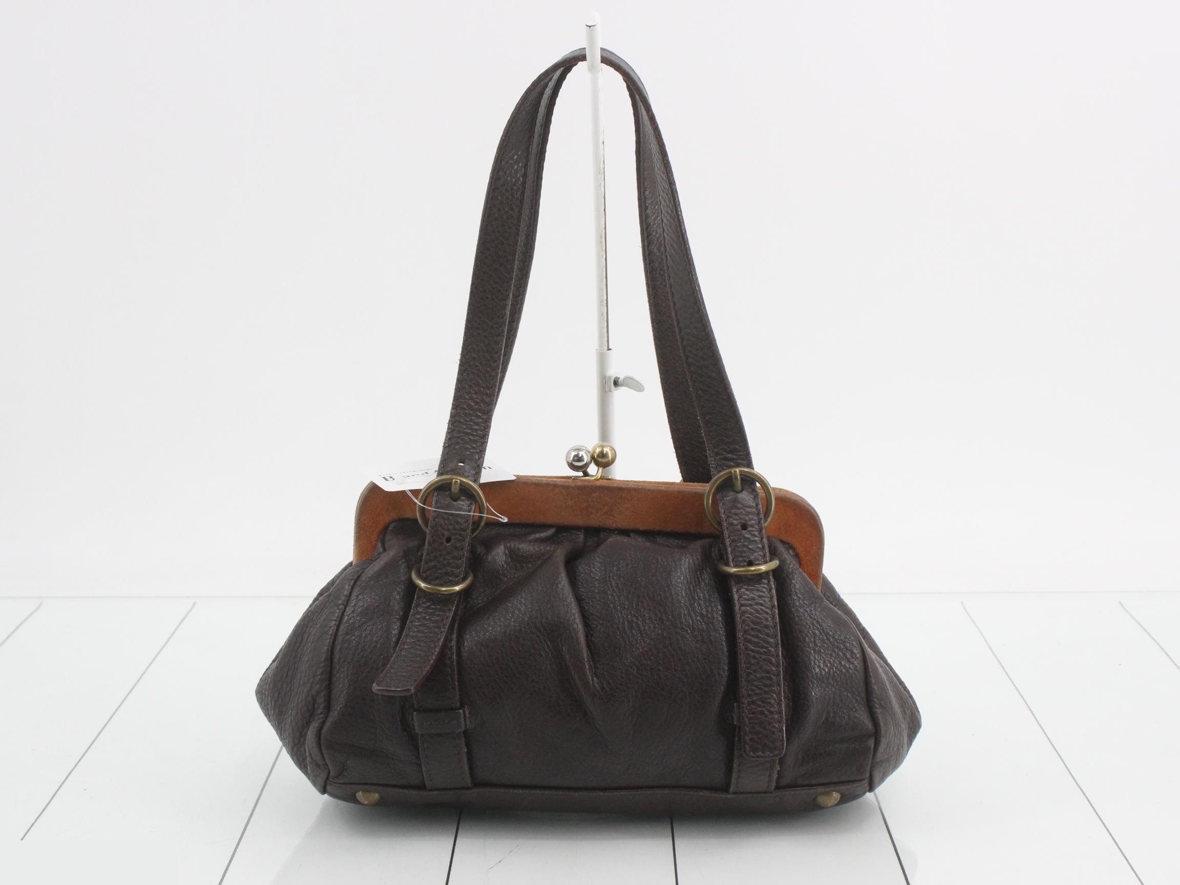 Other lines: Bags/Shoulder bags, Clasp closure, Leather, Brown — view 2