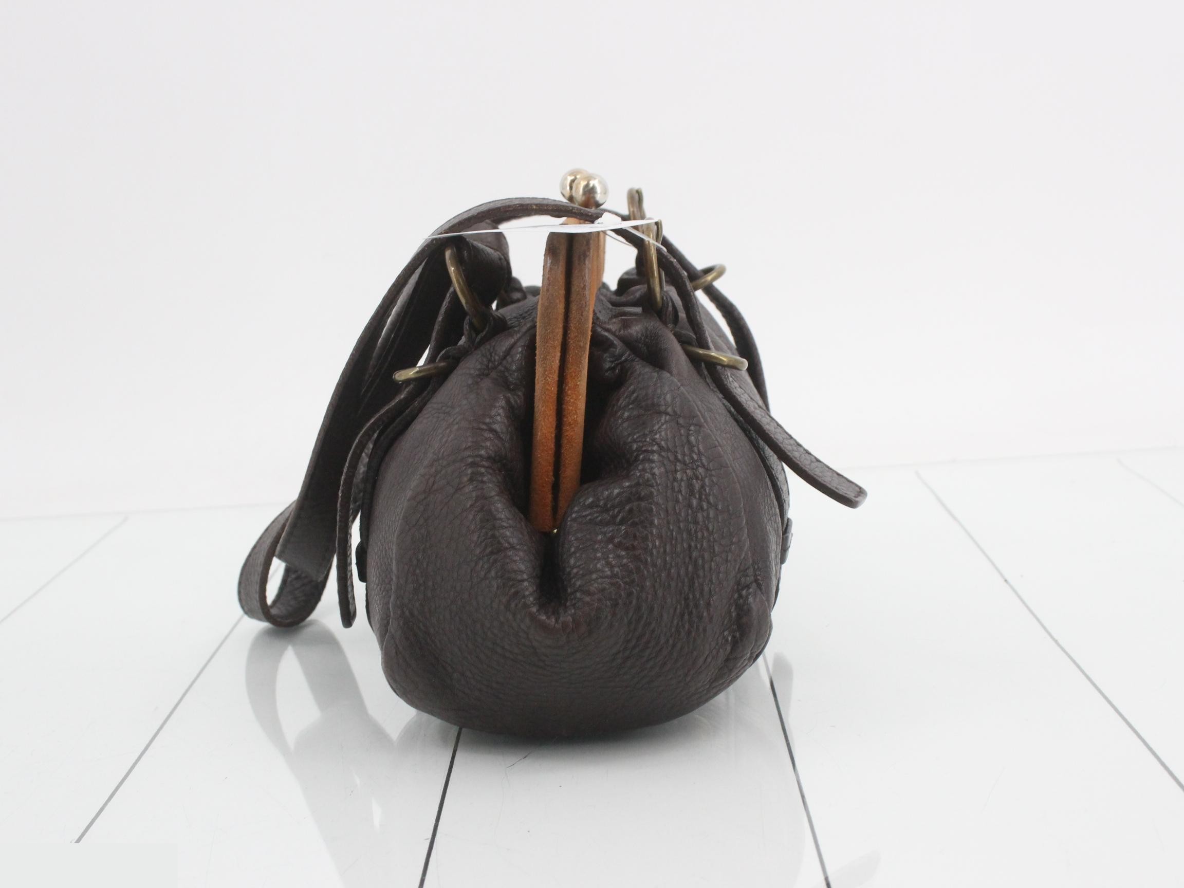 Other lines: Bags/Shoulder bags, Clasp closure, Leather, Brown — view 3
