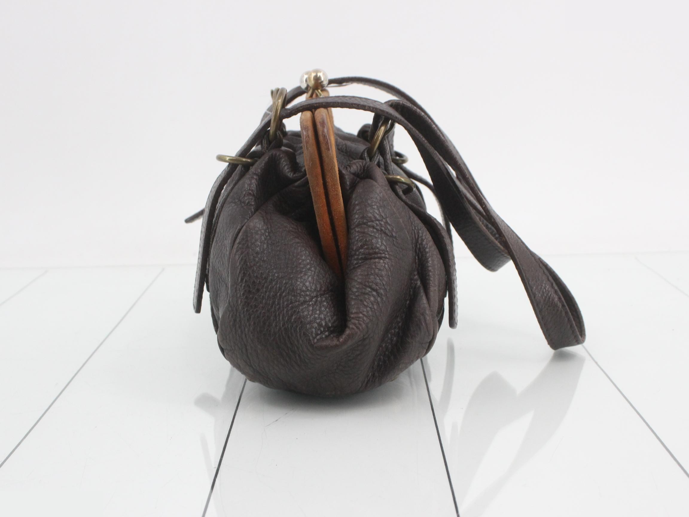 Other lines: Bags/Shoulder bags, Clasp closure, Leather, Brown — view 4