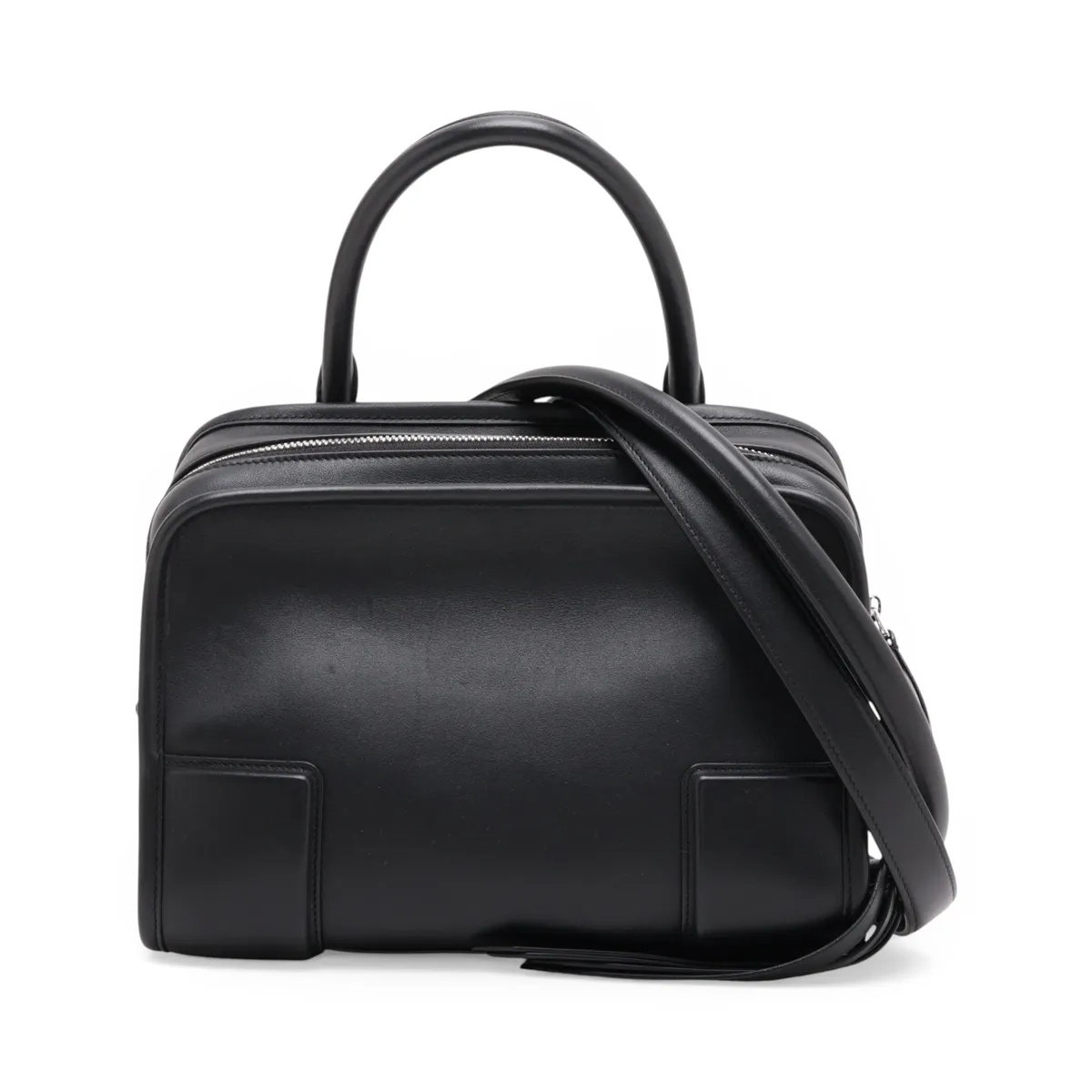Amazona 180 Small Leather 2-Way Handbag, Black