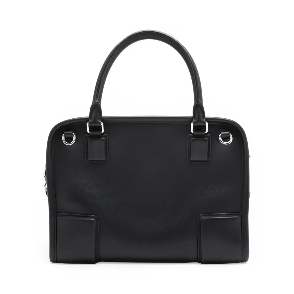Amazona 180 Small Leather 2-Way Handbag, Black — view 2