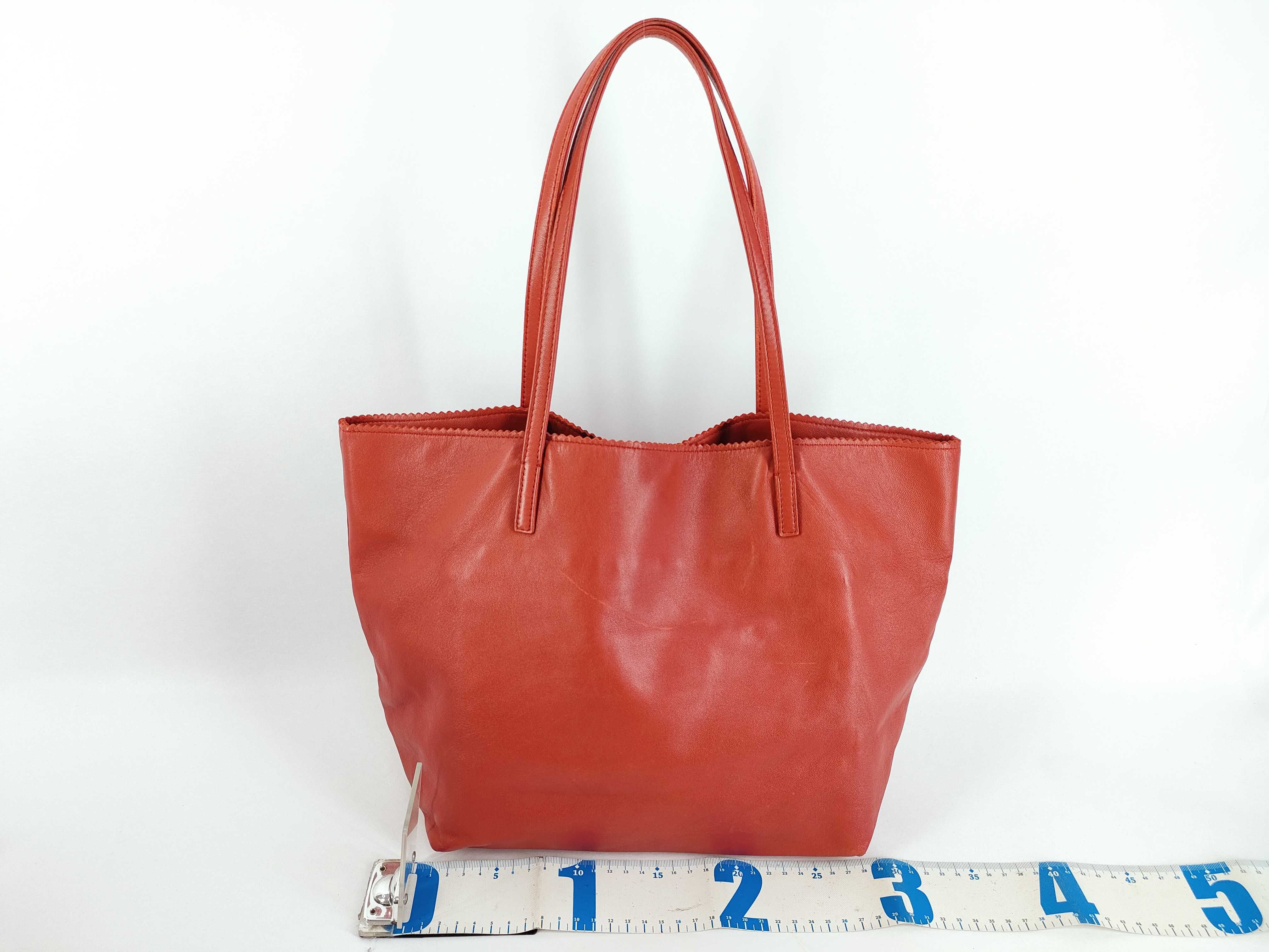 handbag, nappa leather, anagram design, red tones. — view 2