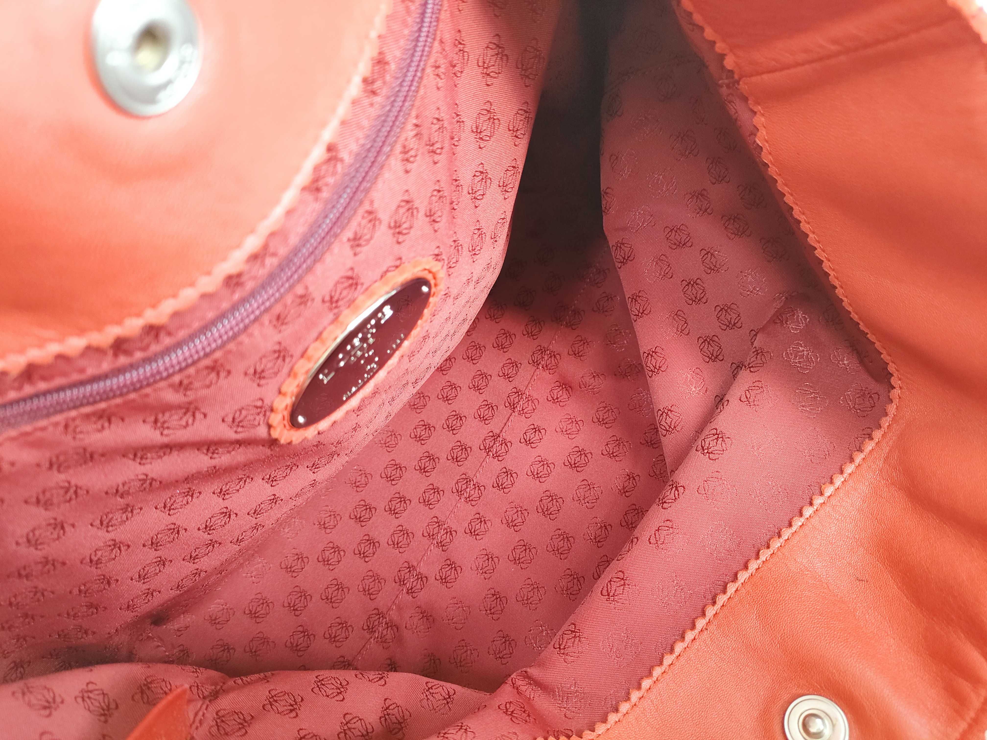 handbag, nappa leather, anagram design, red tones. — view 15