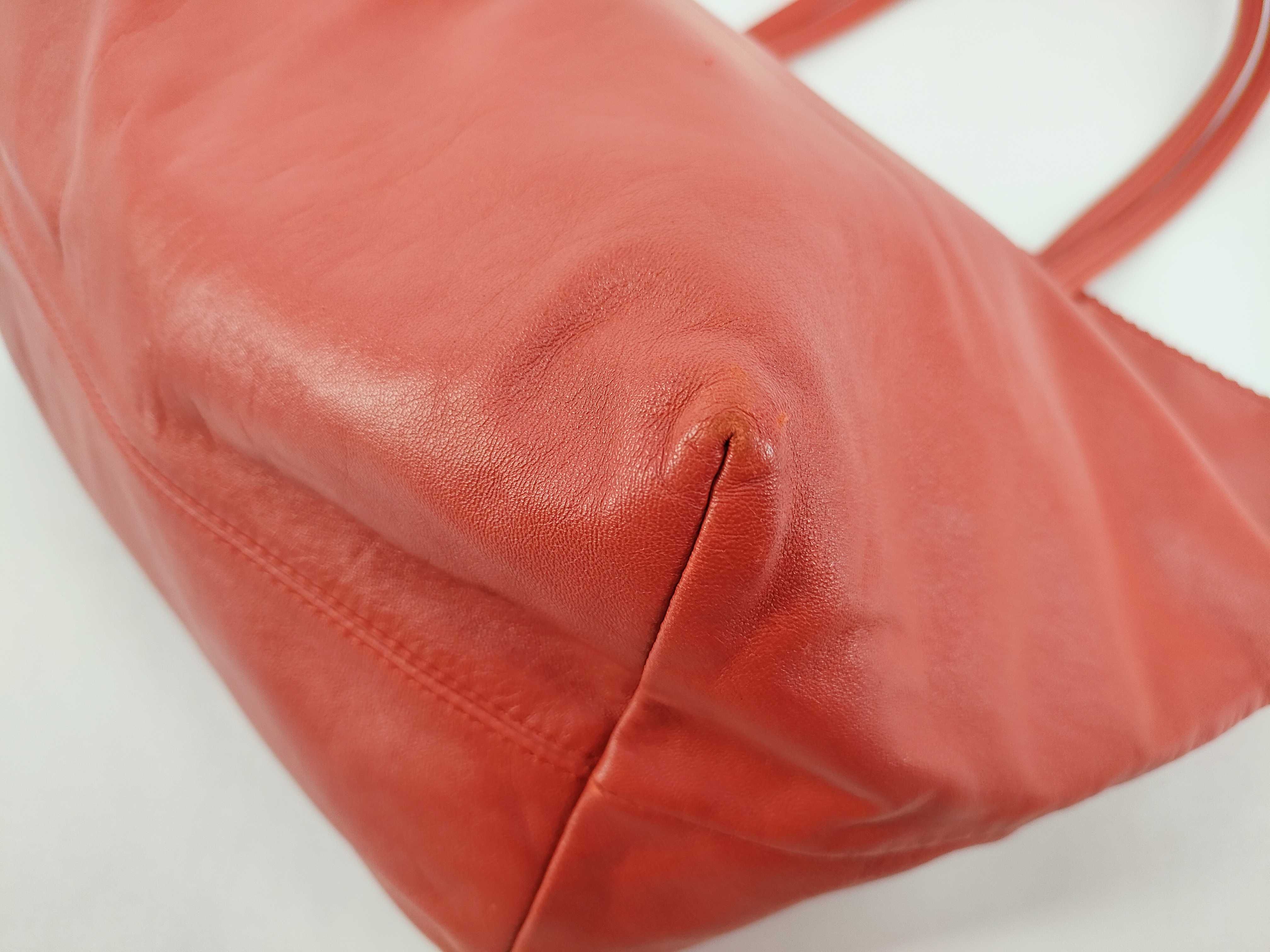 handbag, nappa leather, anagram design, red tones. — view 6