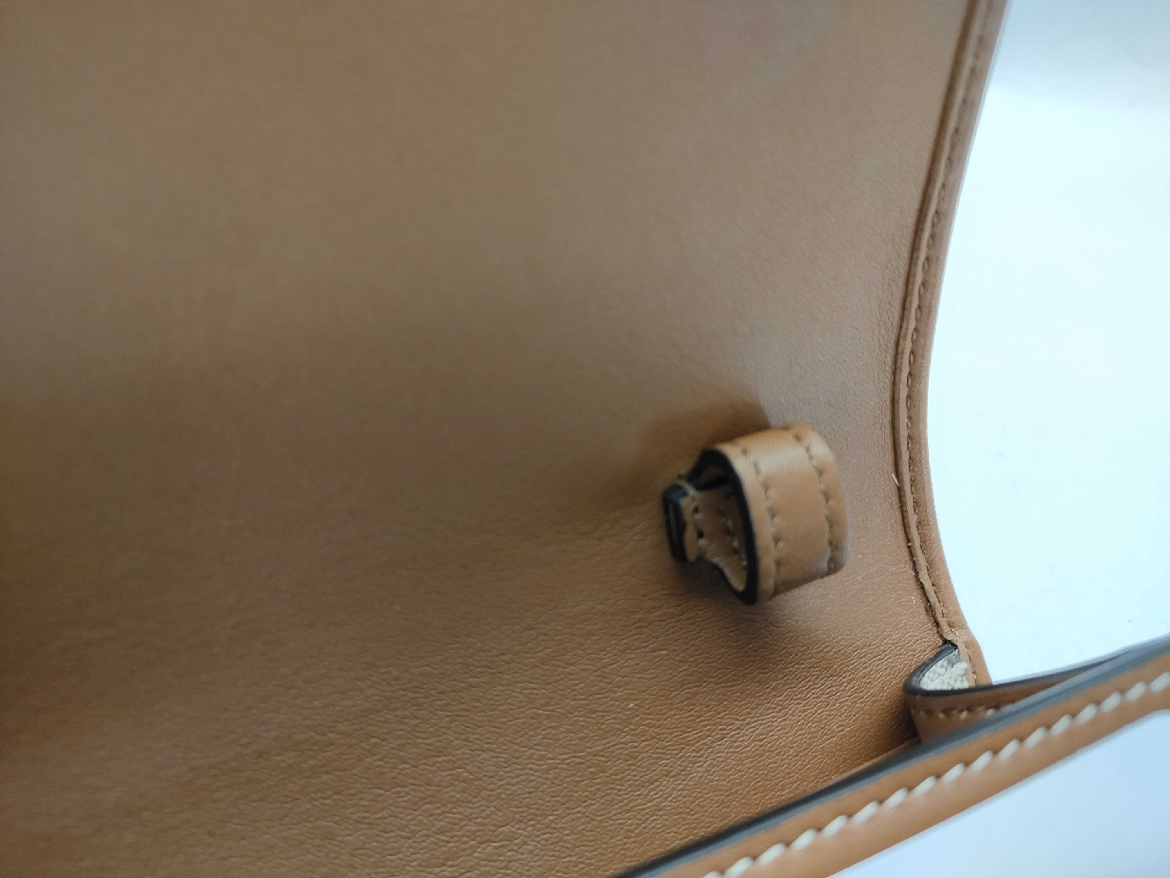 GG Emblem PVC x Leather Shoulder Wallet Beige x Brown 820688 Shoulder Bag — view 5