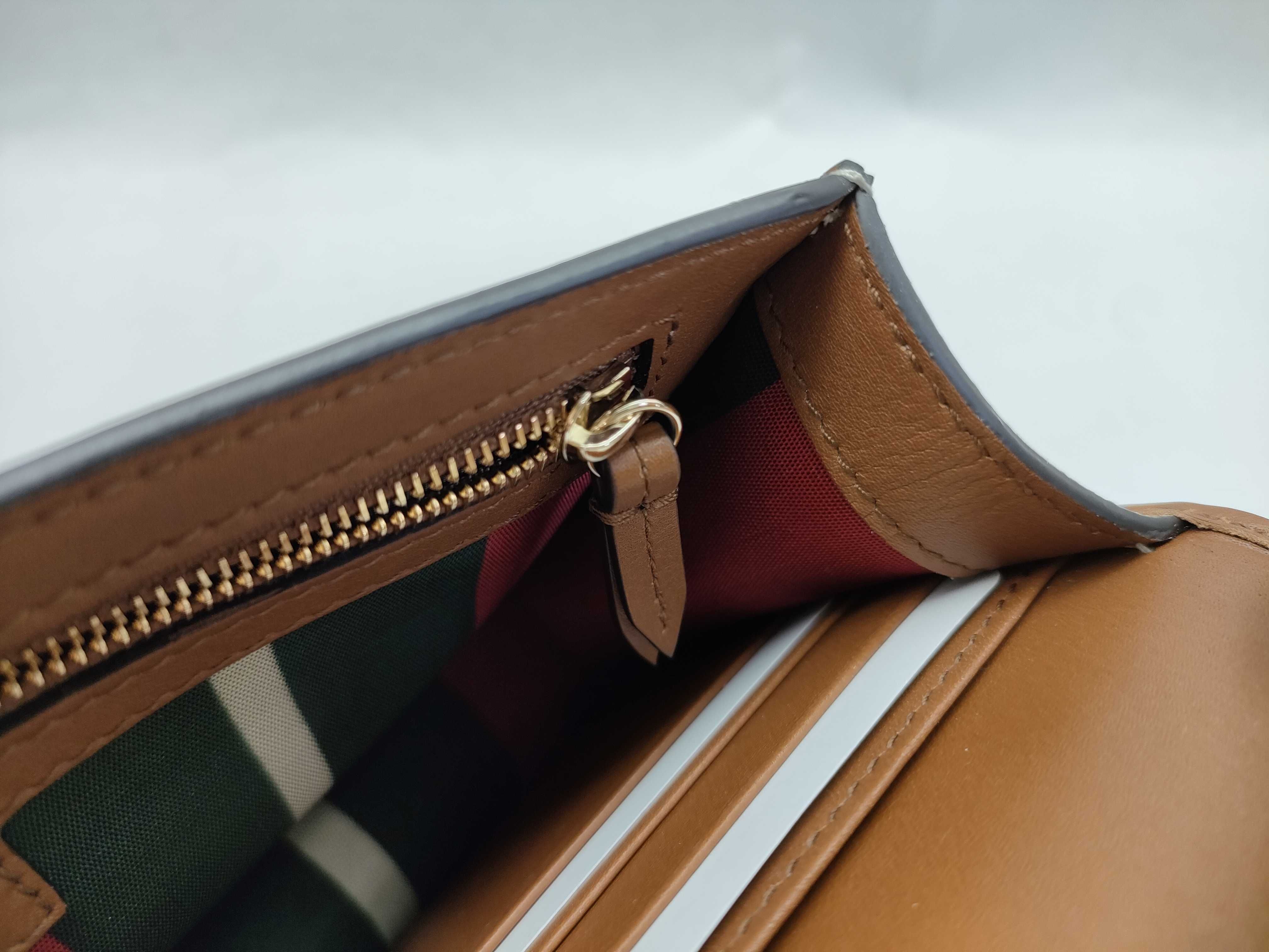 GG Emblem PVC x Leather Shoulder Wallet Beige x Brown 820688 Shoulder Bag — view 10