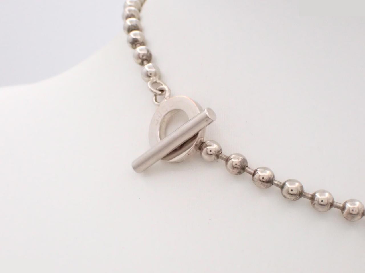 Ball chain choker, 925 silver, 20.4g, neck circumference approximately 39cm — view 2
