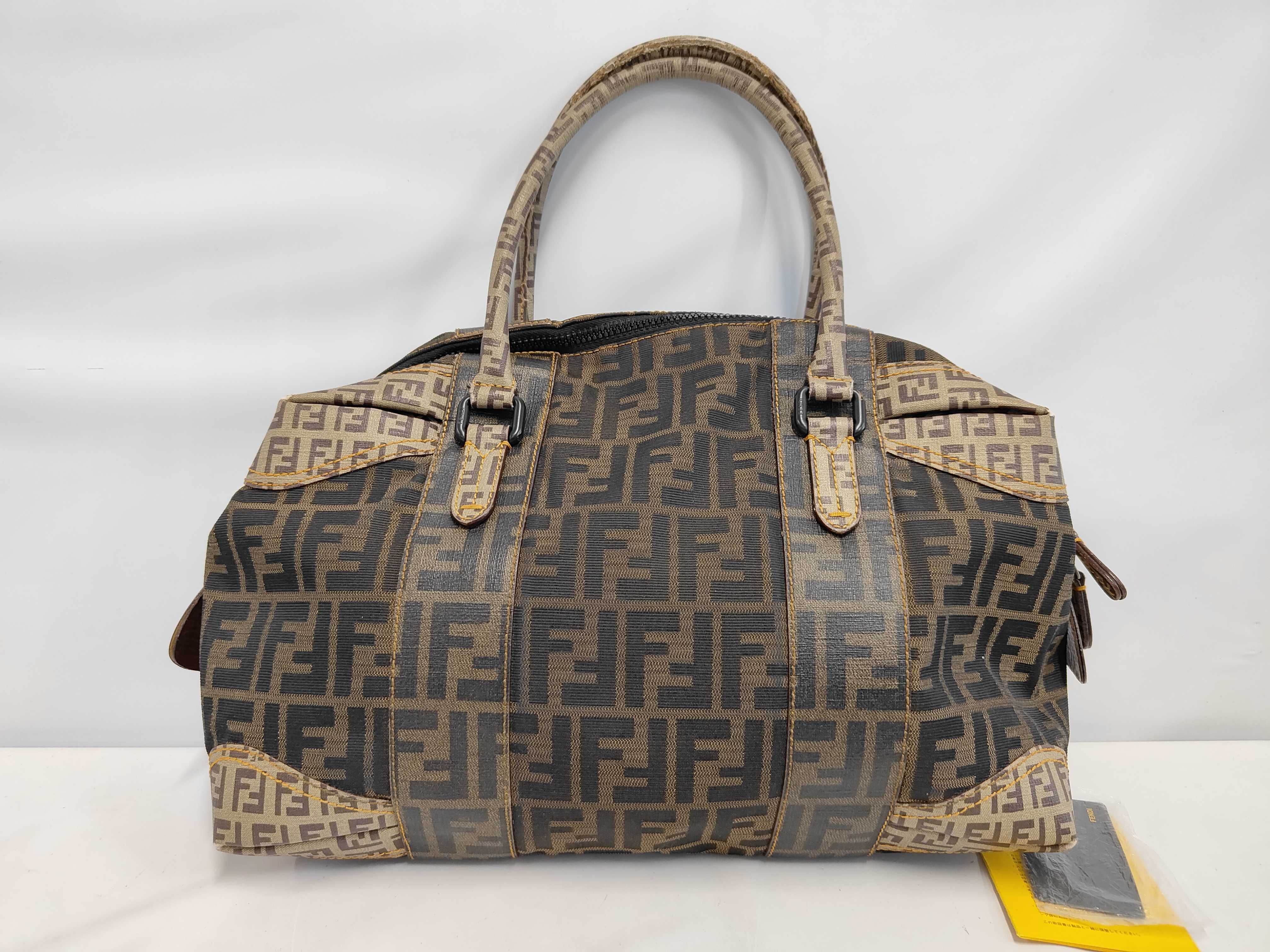 Zucca Zucchino Handbag Boston Bag Combination Tote Bag