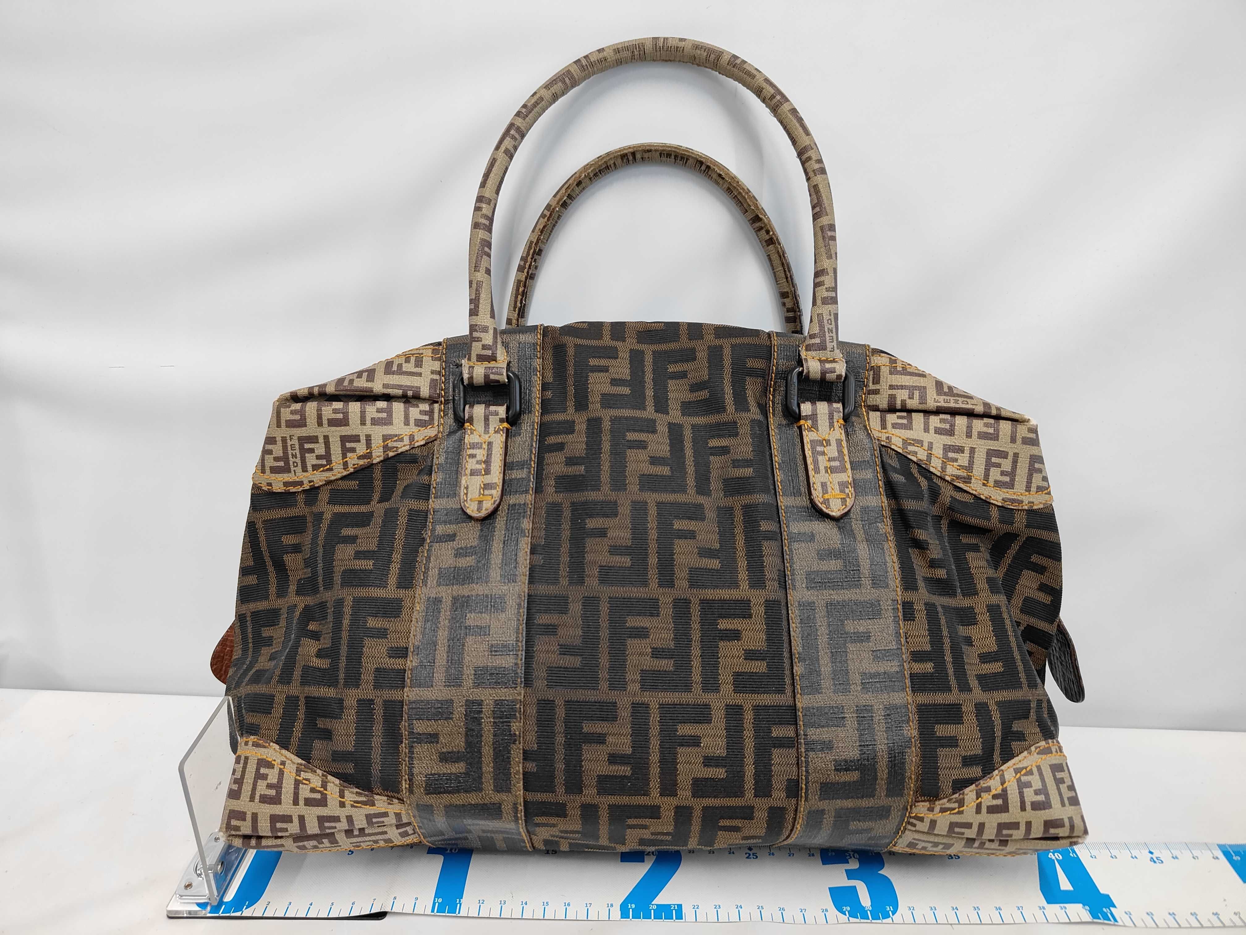 Zucca Zucchino Handbag Boston Bag Combination Tote Bag — view 2