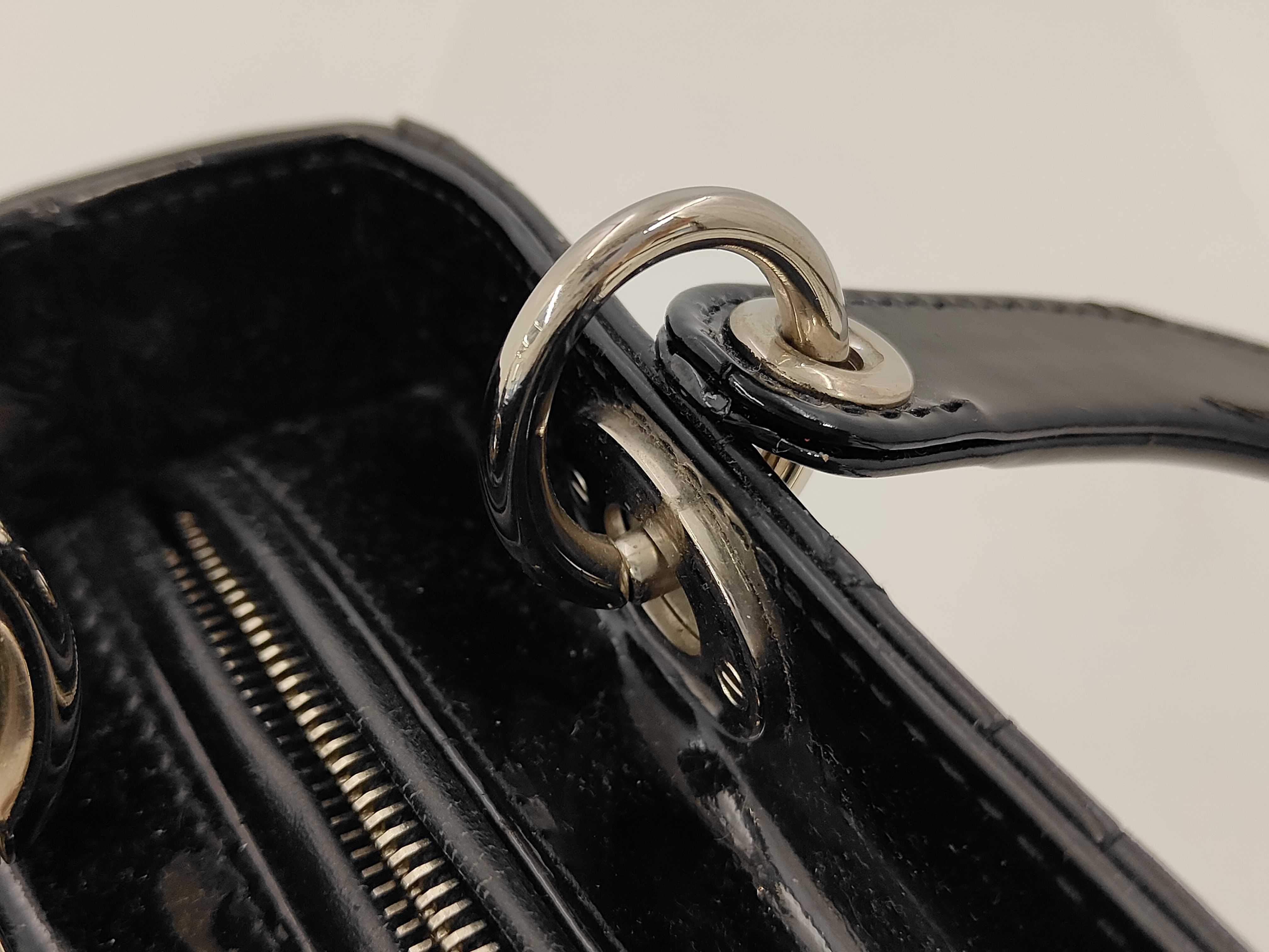 Lady Dior Cannage Enamel 2-Way Shoulder/Handbag — view 8