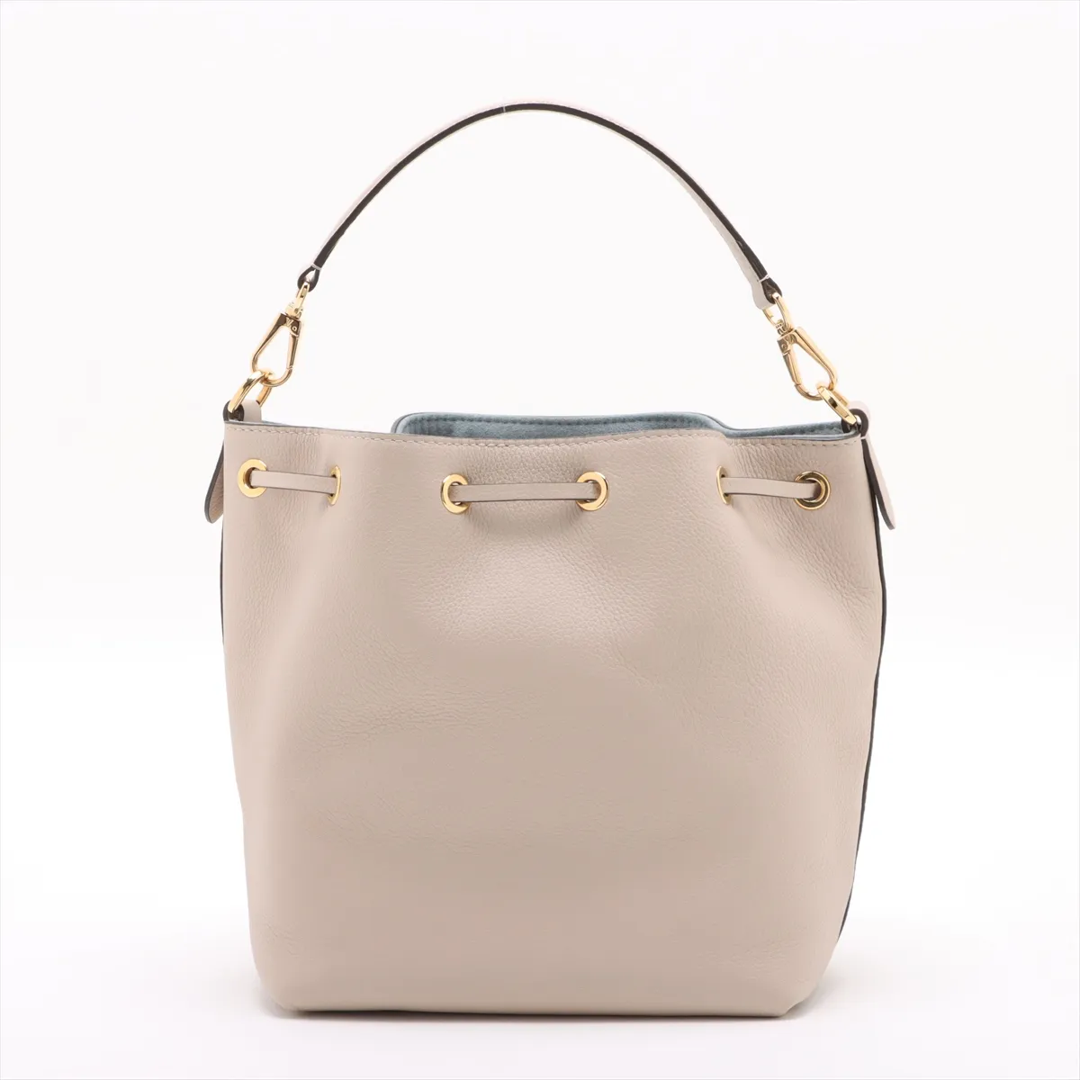 Taurillon Lock Me Bucket NV M57688 Beige RFID reaction available — view 2