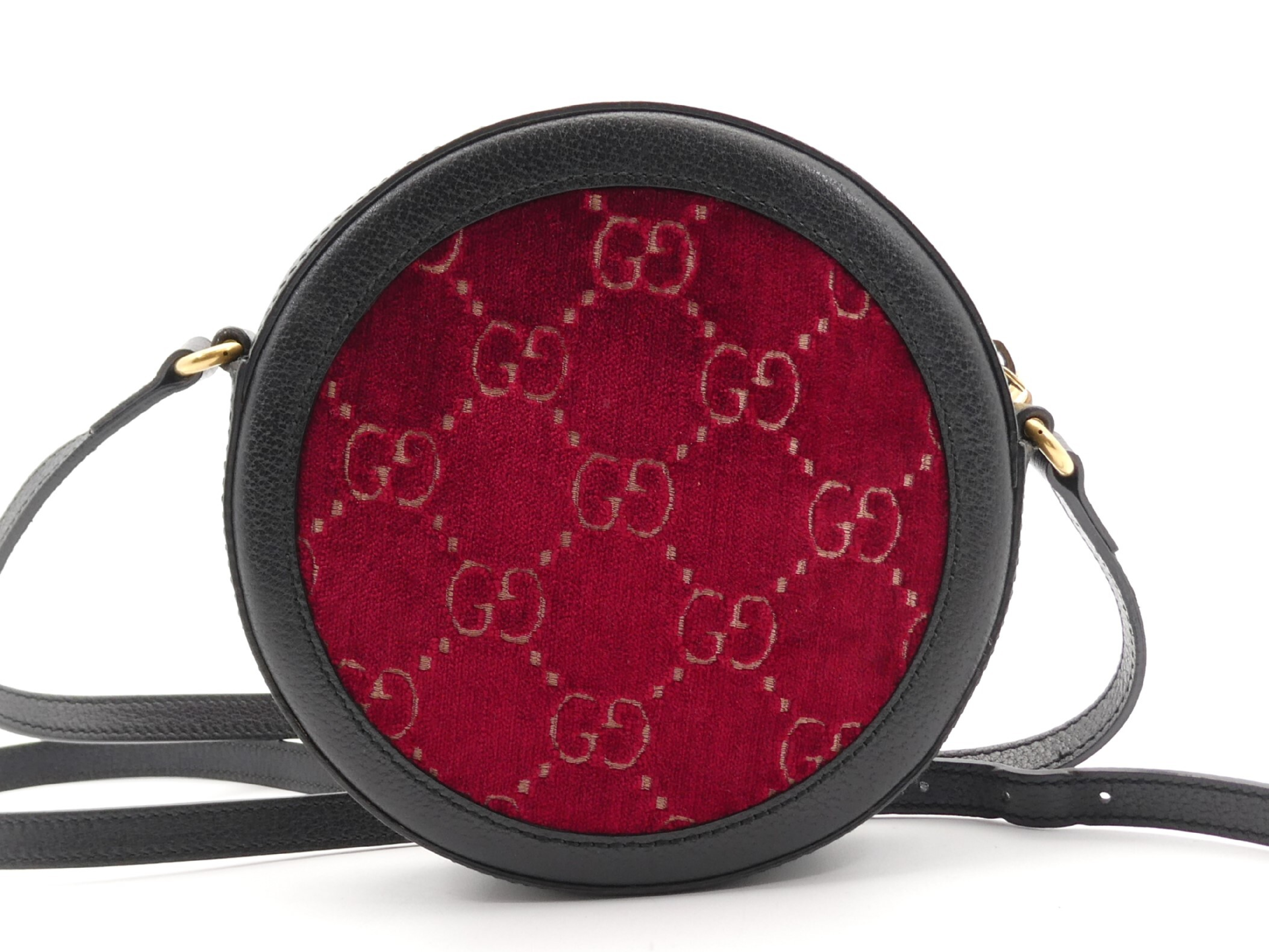 Ophidia Velour Leather Shoulder Bag — view 2