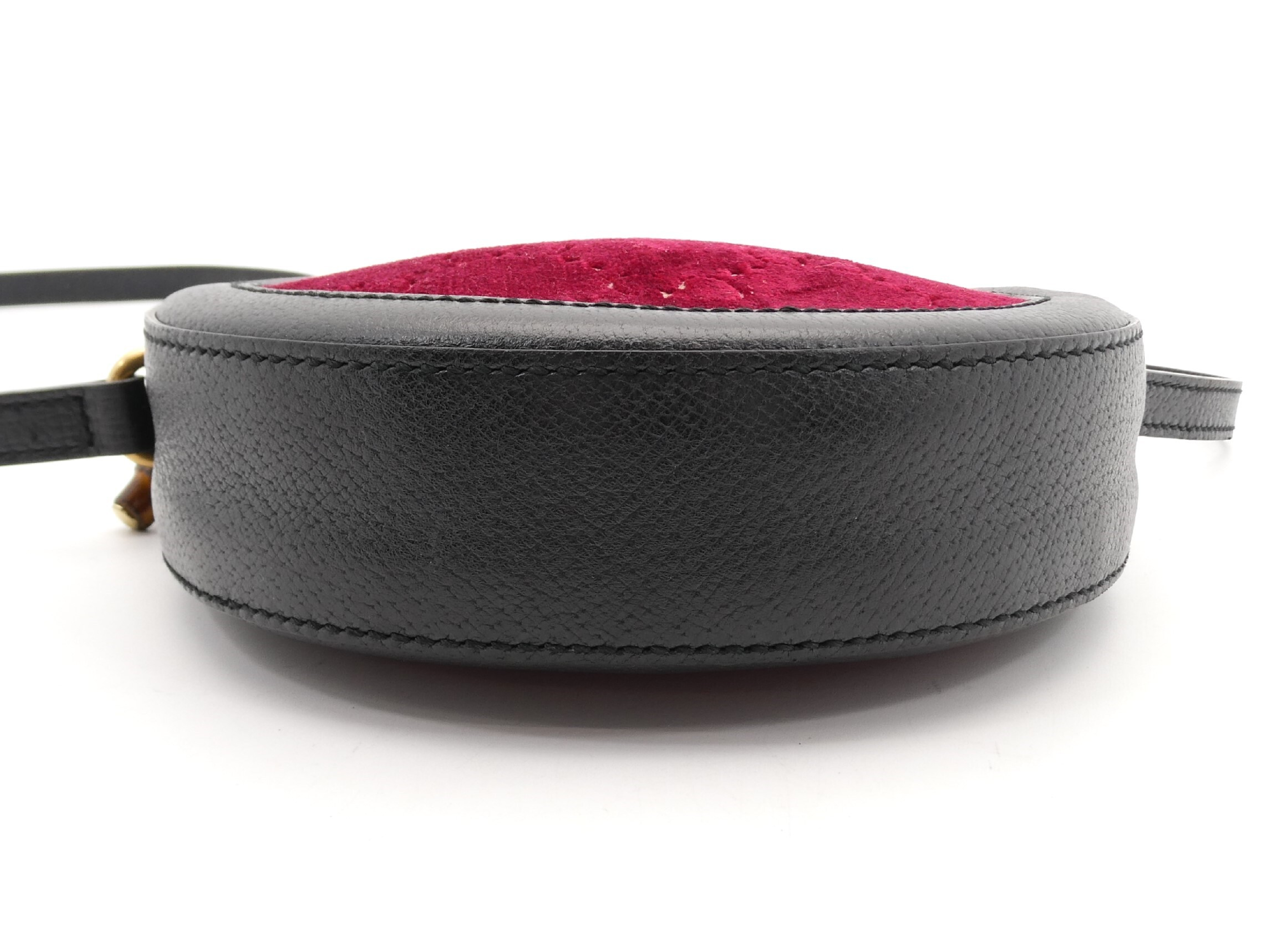 Ophidia Velour Leather Shoulder Bag — view 5