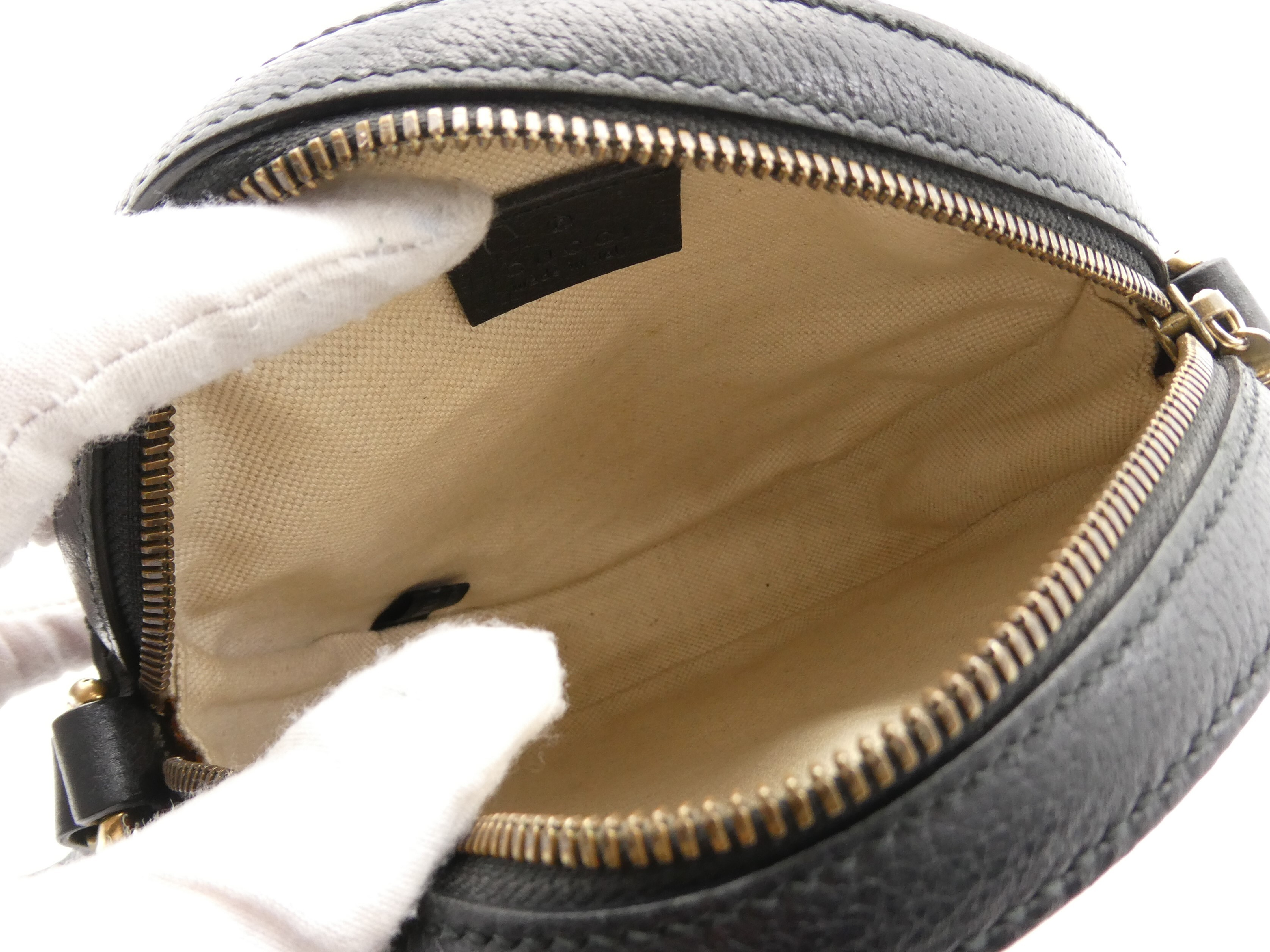 Ophidia Velour Leather Shoulder Bag — view 7