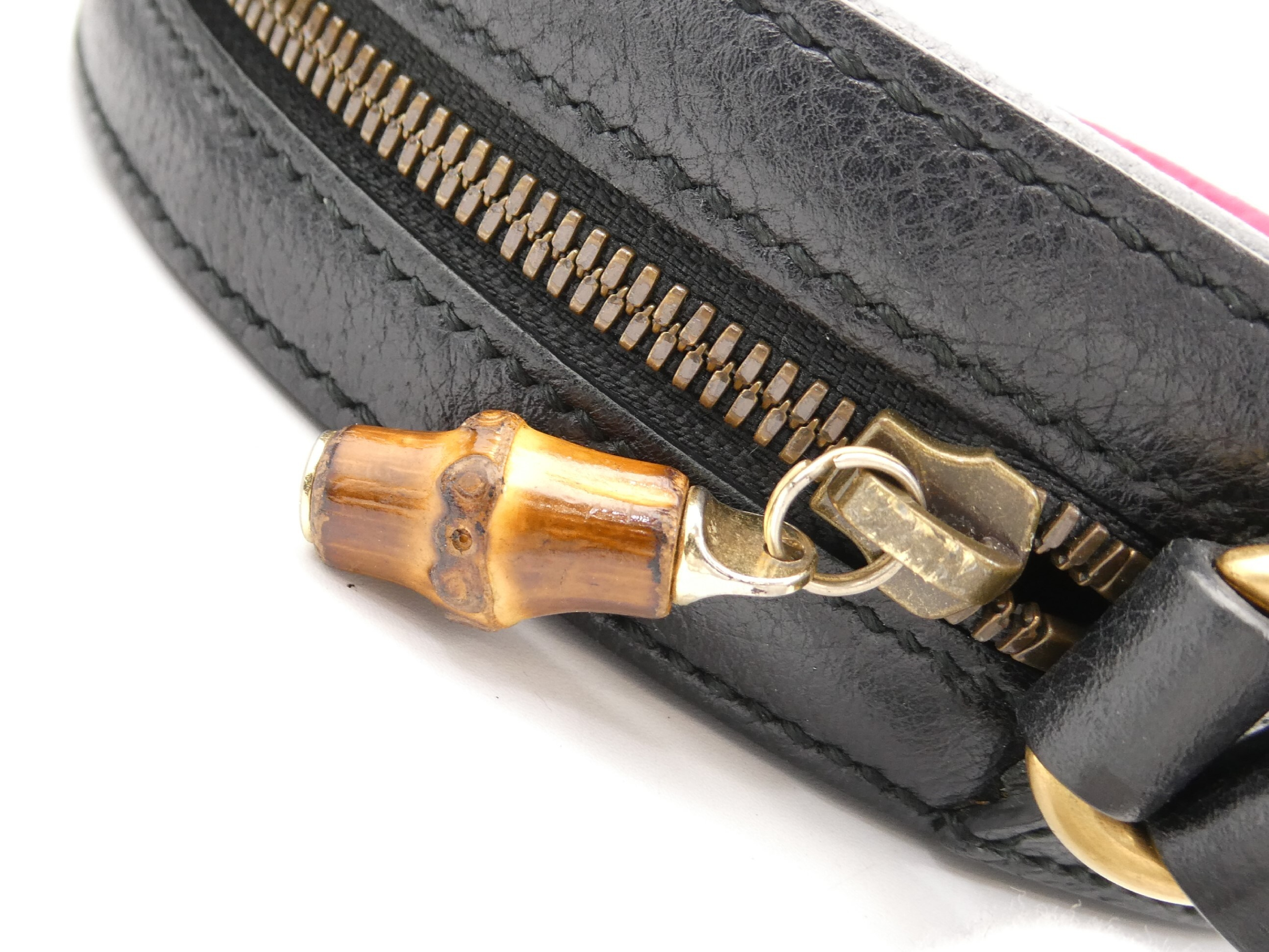 Ophidia Velour Leather Shoulder Bag — view 10