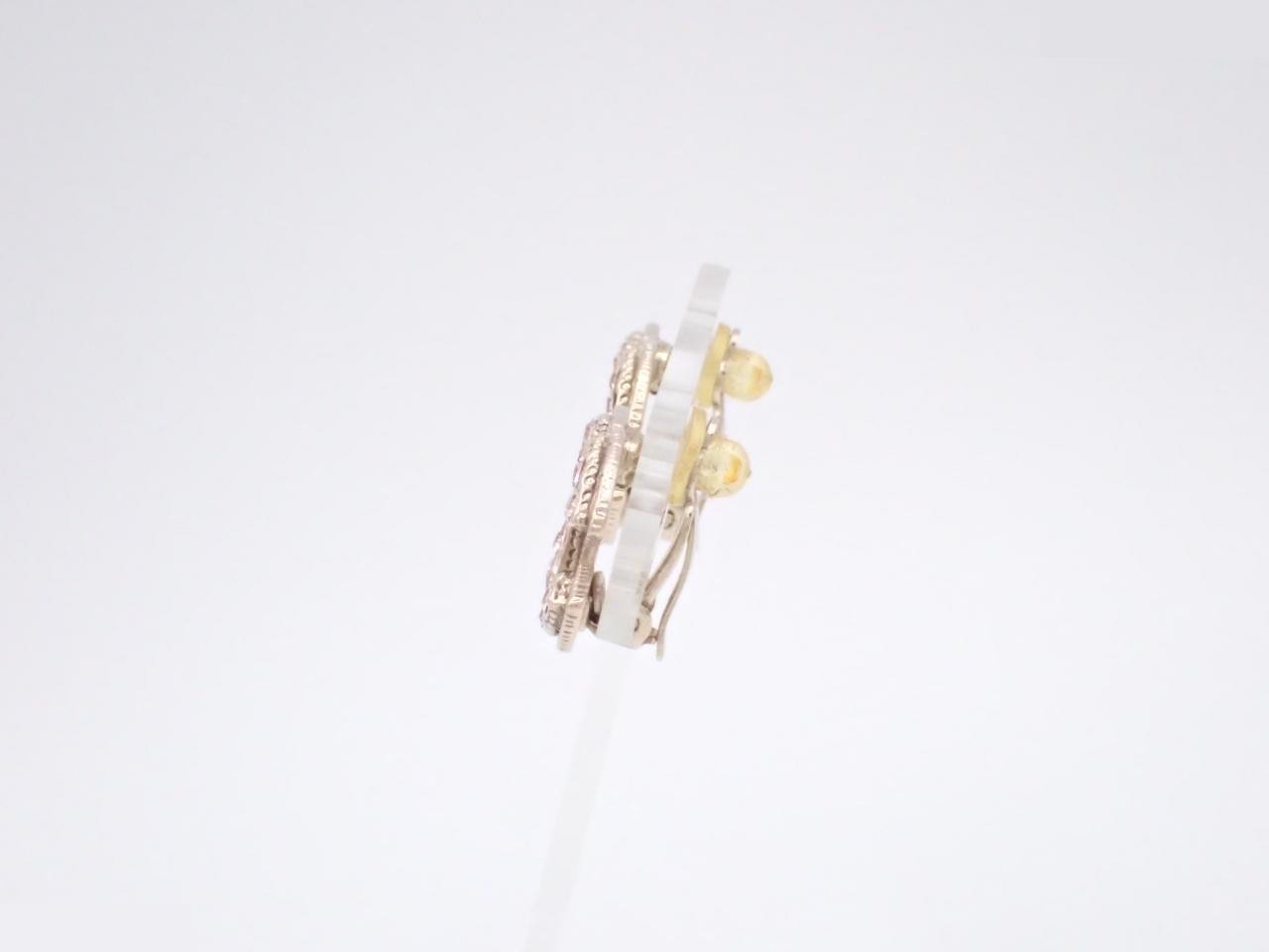 Coco Rhinestone Pink 08C Earrings (with box) — view 3