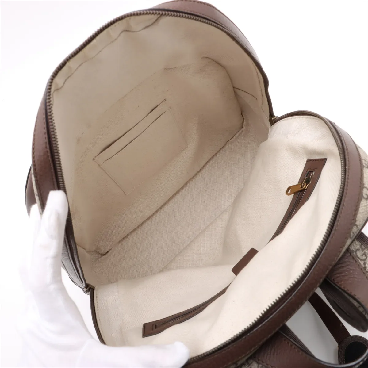 GG Supreme Offdia PVC x Leather Backpack/Rucksack Brown 547967 — view 7