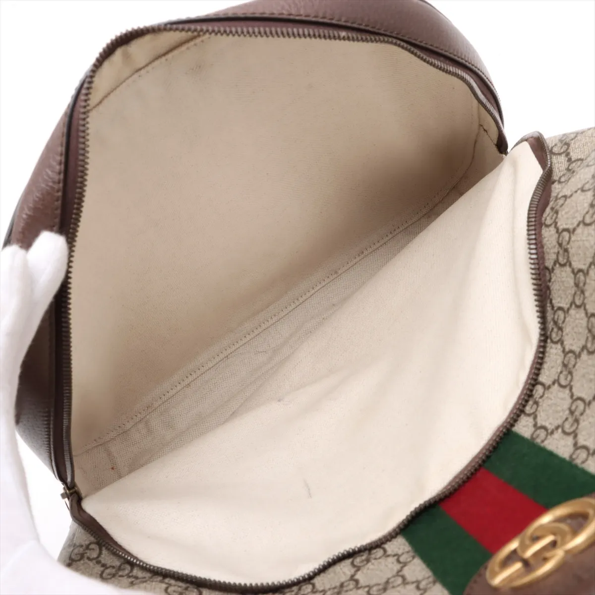 GG Supreme Offdia PVC x Leather Backpack/Rucksack Brown 547967 — view 9