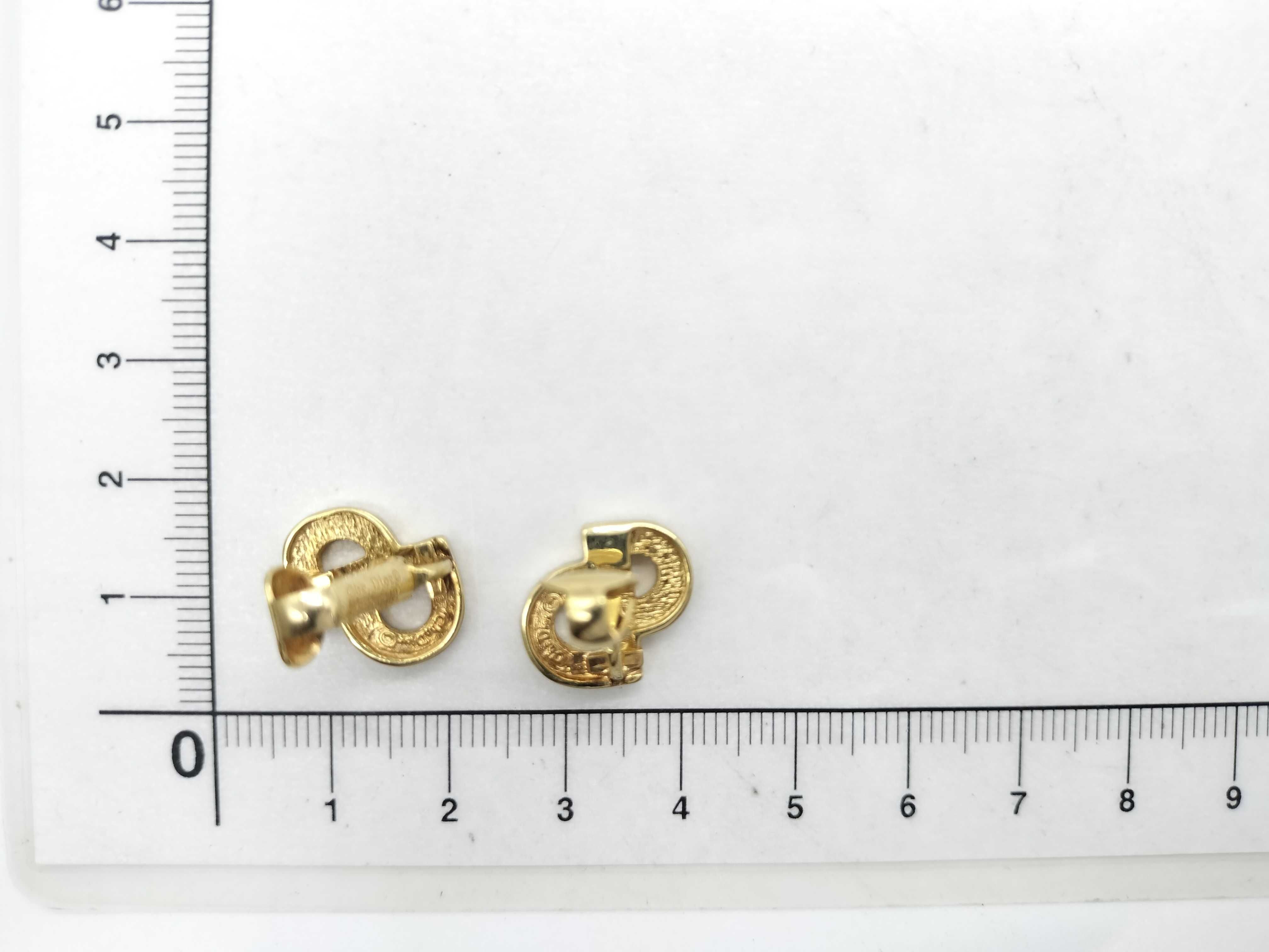 plated earrings with CD logo — view 7