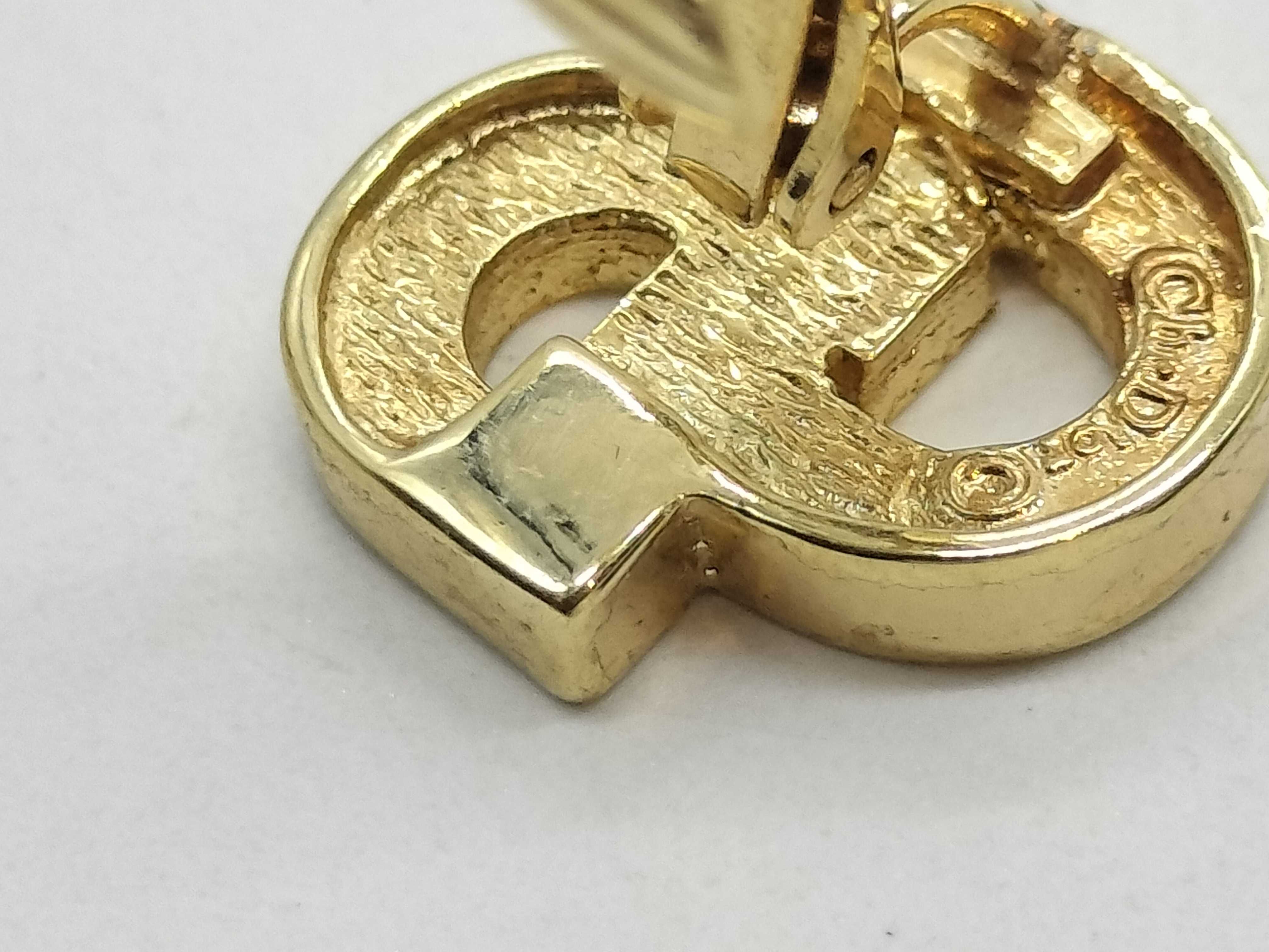 plated earrings with CD logo — view 8