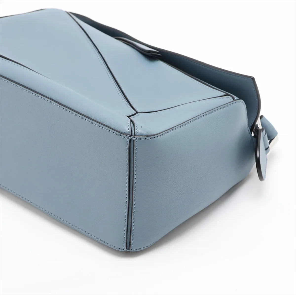 Puzzle Bag Small Leather 2-Way Shoulder Bag Blue — view 3