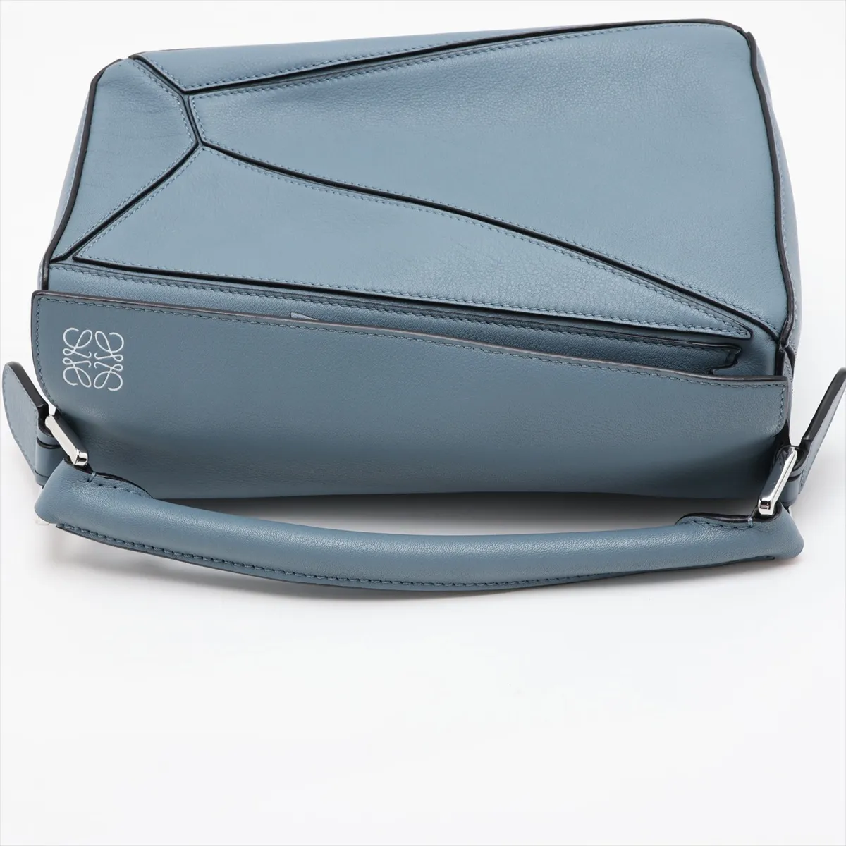 Puzzle Bag Small Leather 2-Way Shoulder Bag Blue — view 5