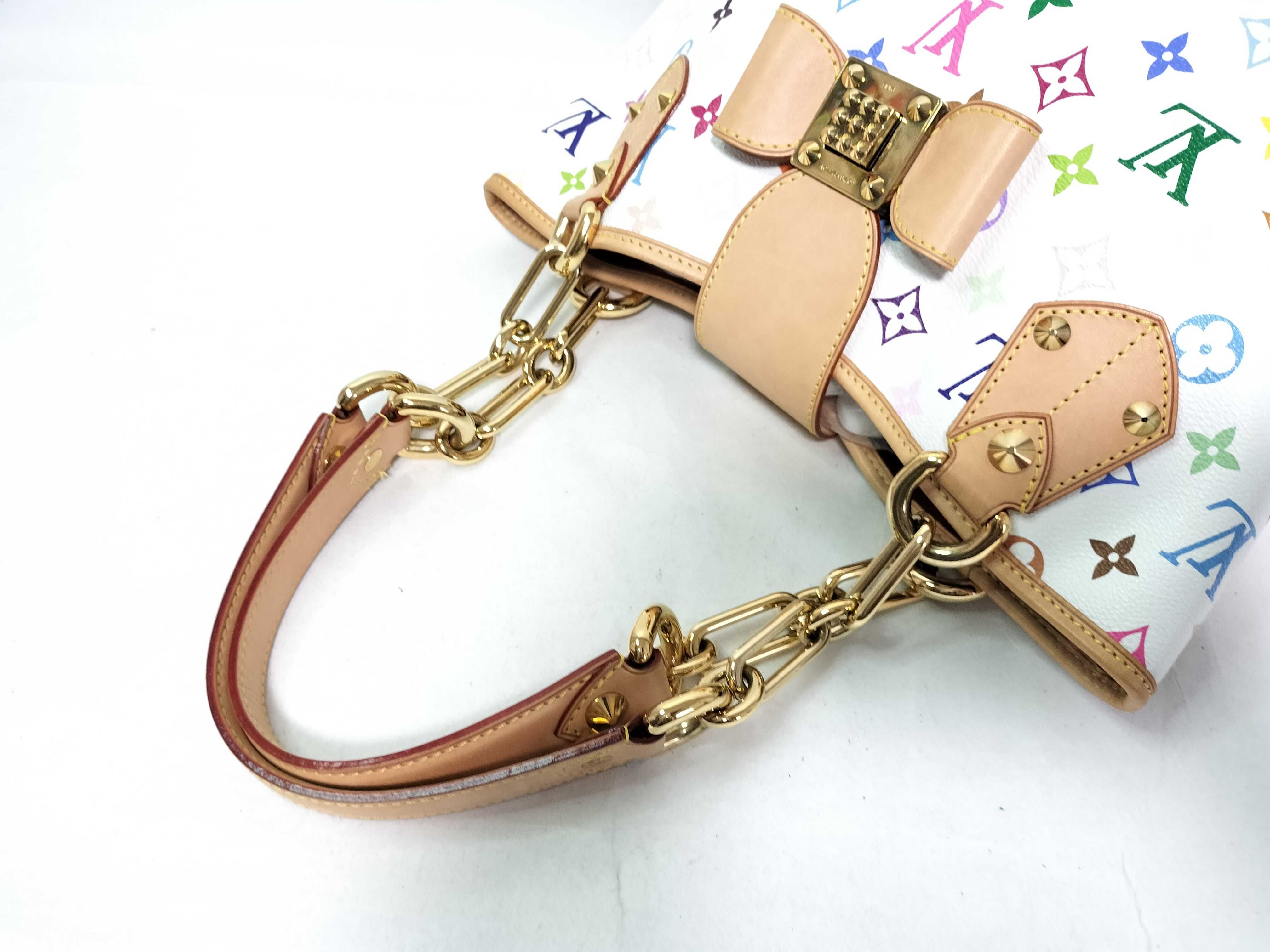 Monogram Multicolor Louis Vuitton Multicolor Annie MM M40307 SR2140 Handbag — view 5