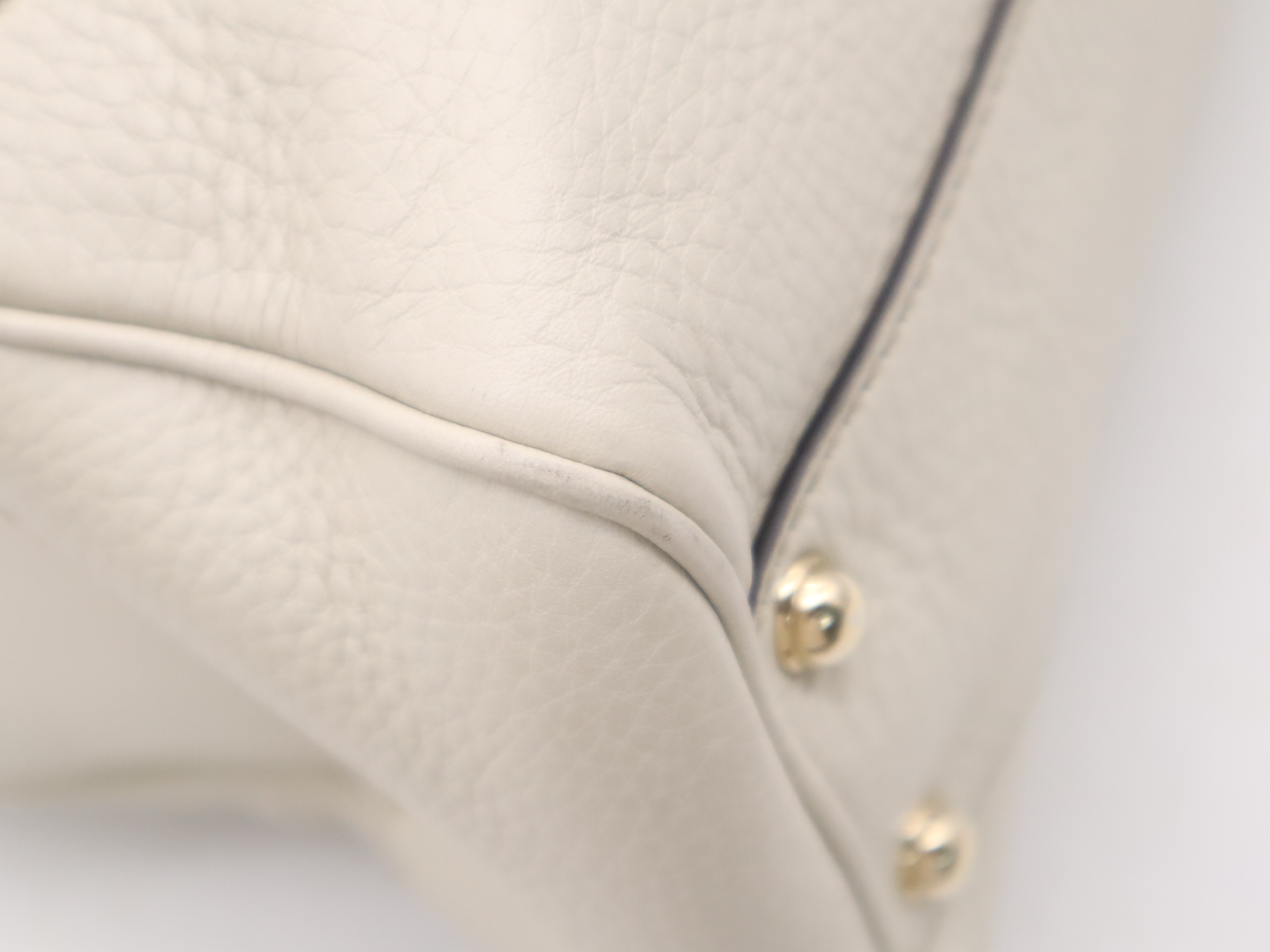 308360 Leather Bamboo Ivory Handbag — view 10