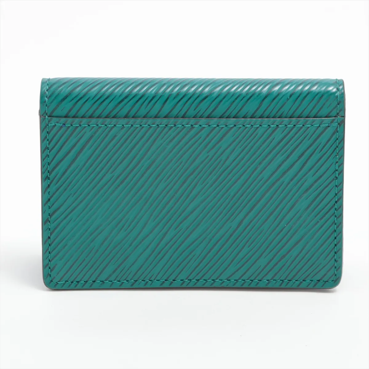 Epi Twist Multicart M68757 TN4179 Green Card Case with Initials — view 2