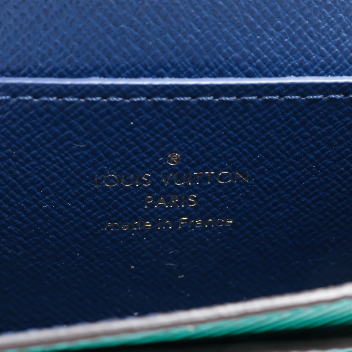 Epi Twist Multicart M68757 TN4179 Green Card Case with Initials — view 5